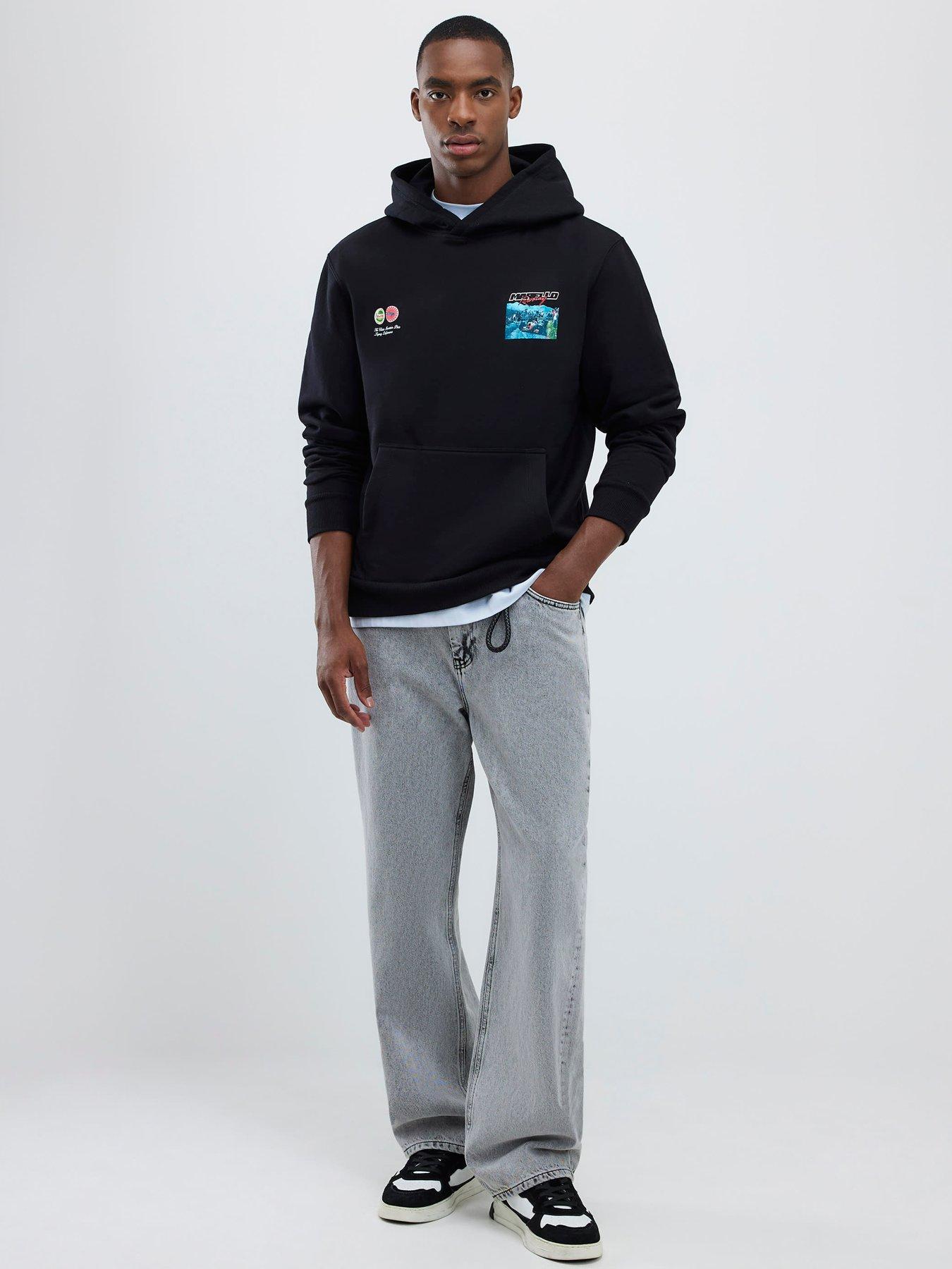 Image 3 of 4 of River Island Marello Racing Graphic Hoodie - Black