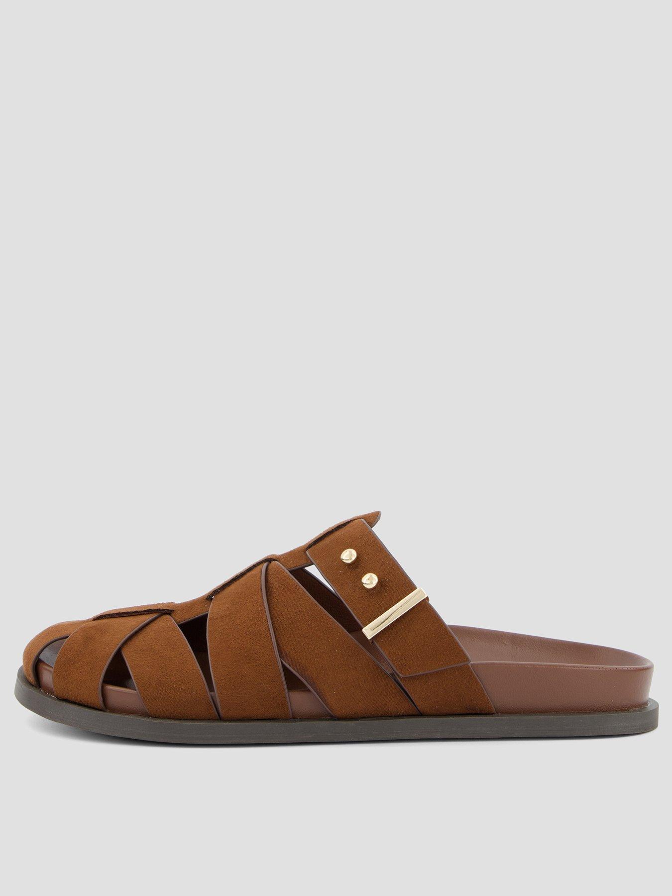 The Very Collection Caged Mule Clog - Brown