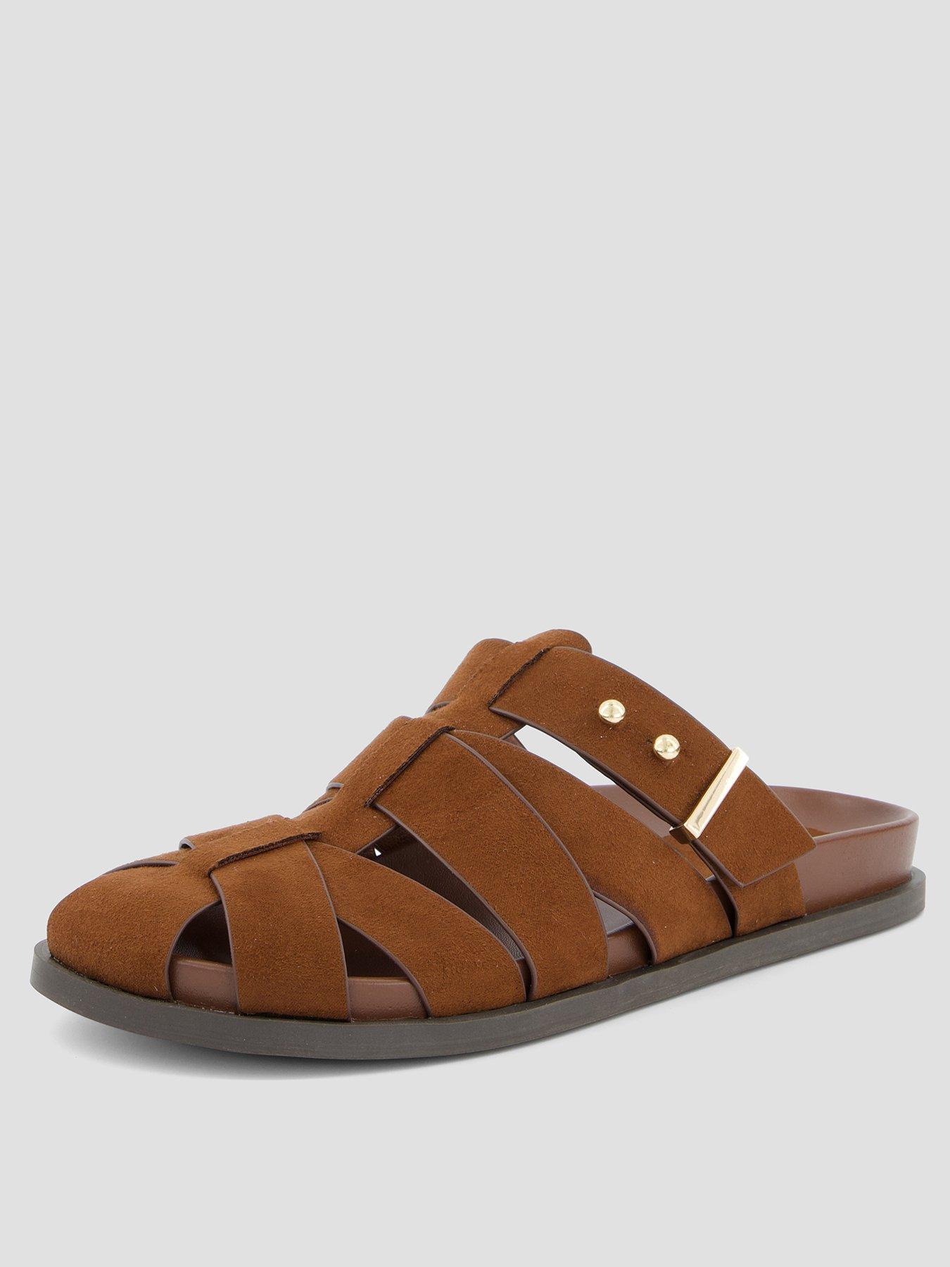 stillFront image of the-very-collection-caged-mule-clog-chocolate