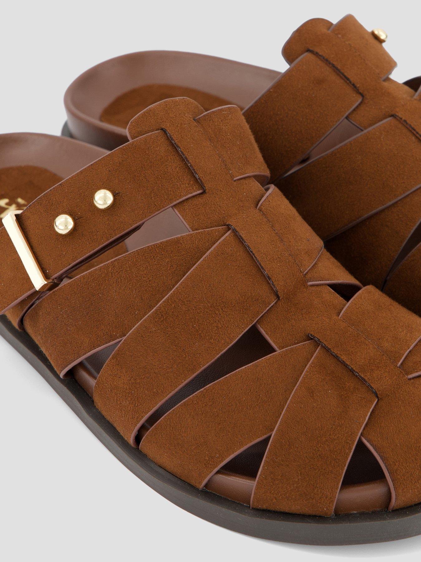 Image 5 of 7 of The Very Collection Caged Mule Clog - Chocolate