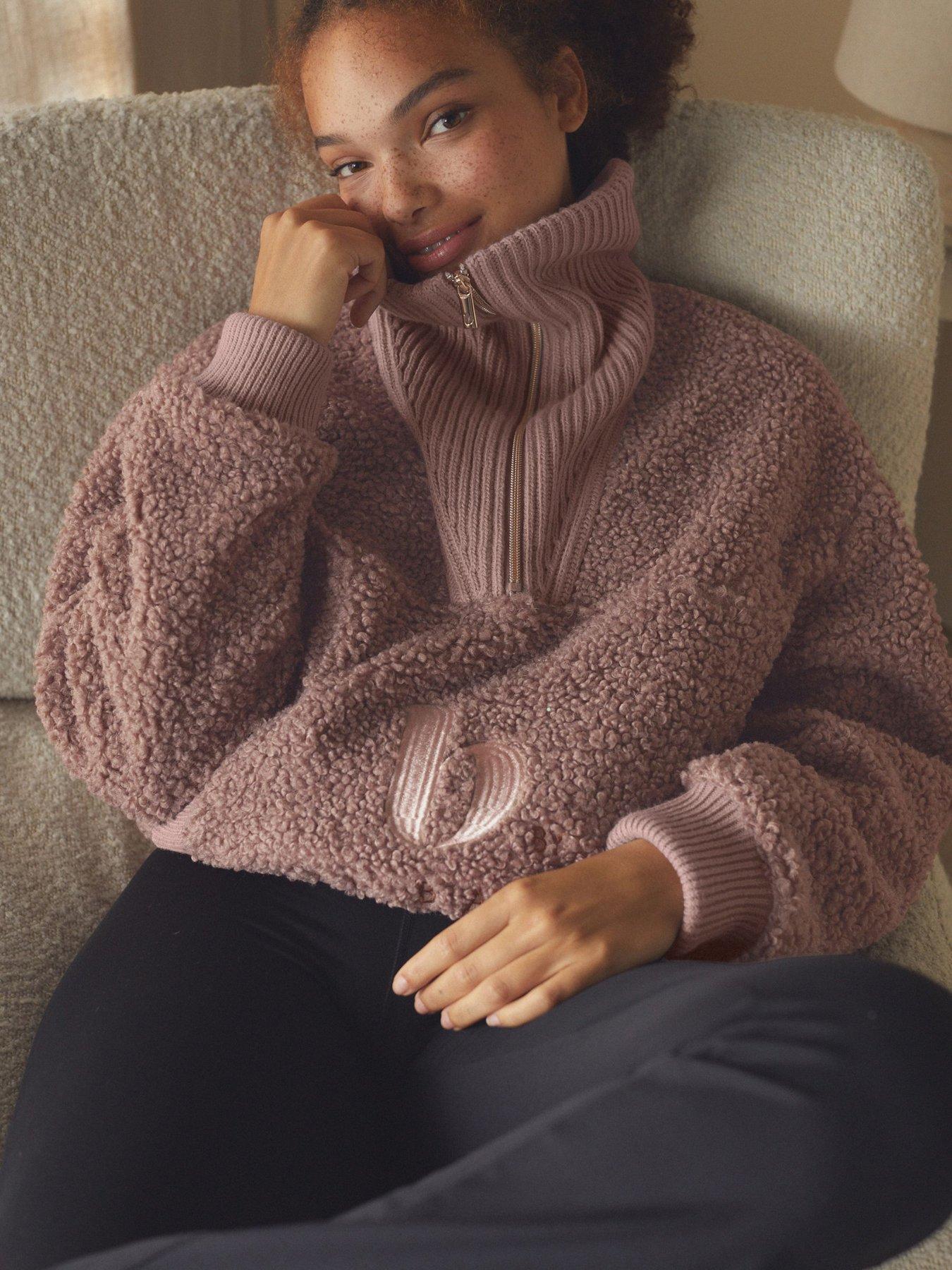 Image 3 of 4 of B By Ted Baker Zip Top Fleece - Pink