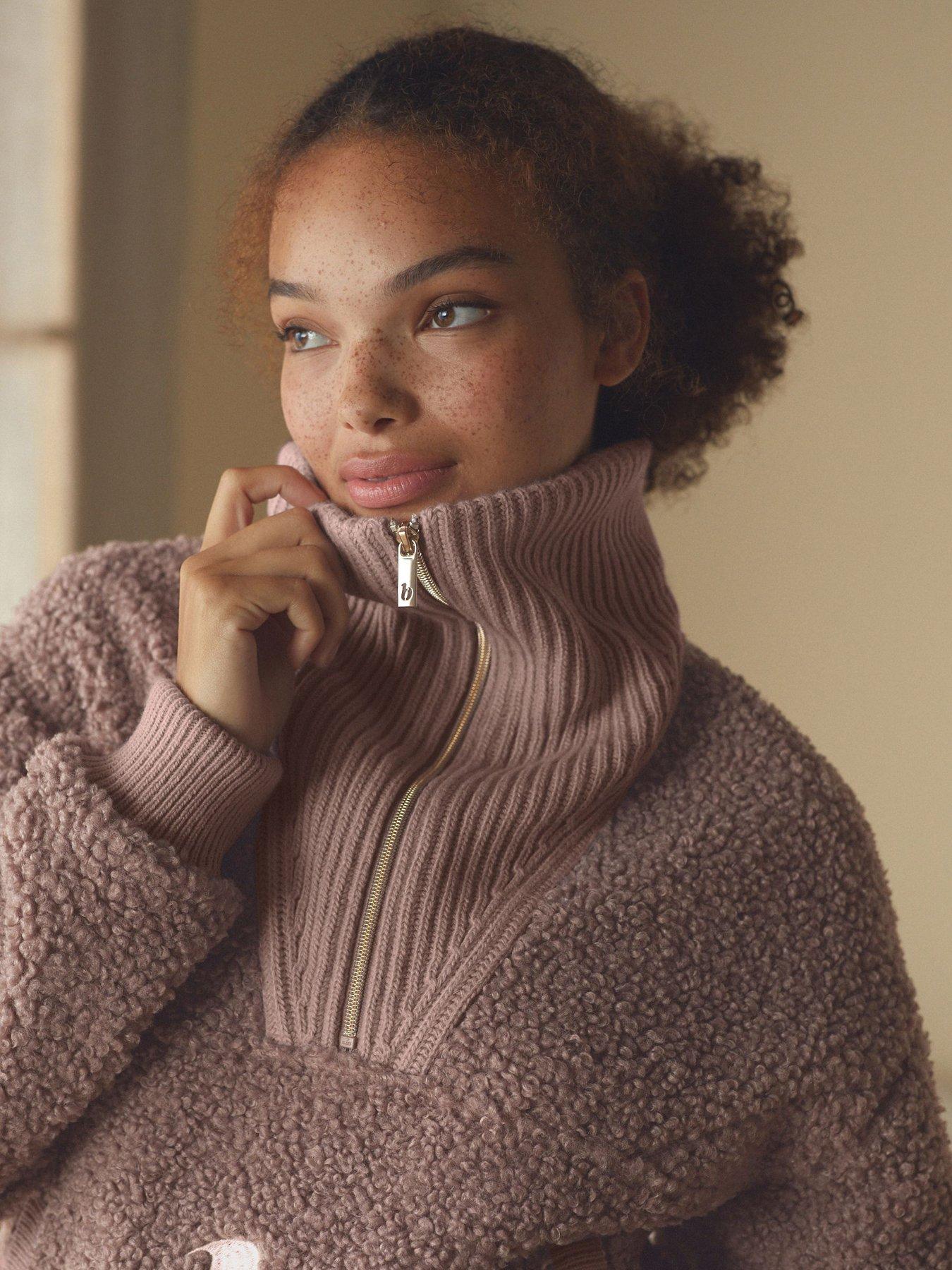 Image 4 of 4 of B By Ted Baker Zip Top Fleece - Pink
