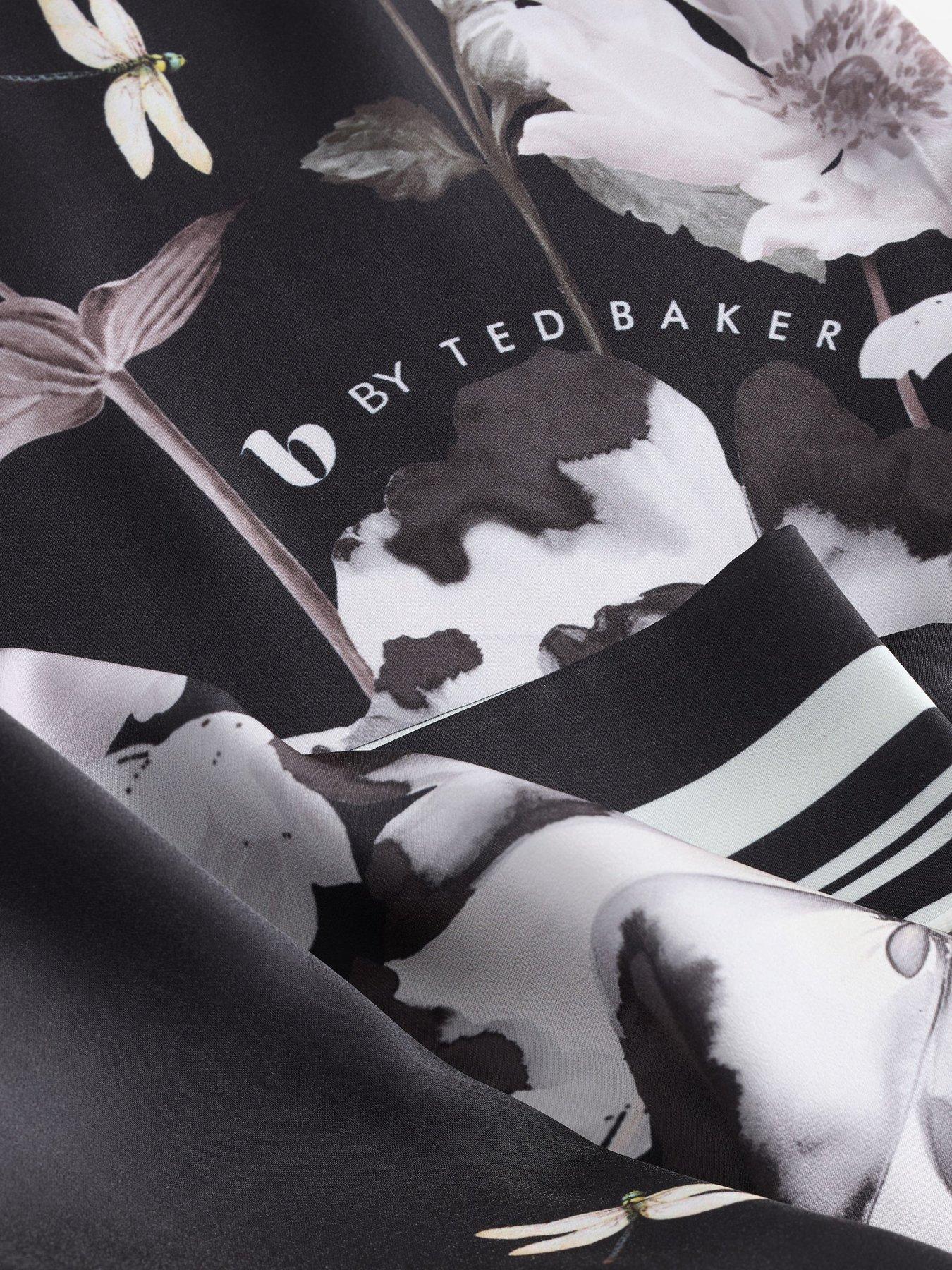 Image 7 of 7 of B By Ted Baker Print Through Satin Pyjama - Black