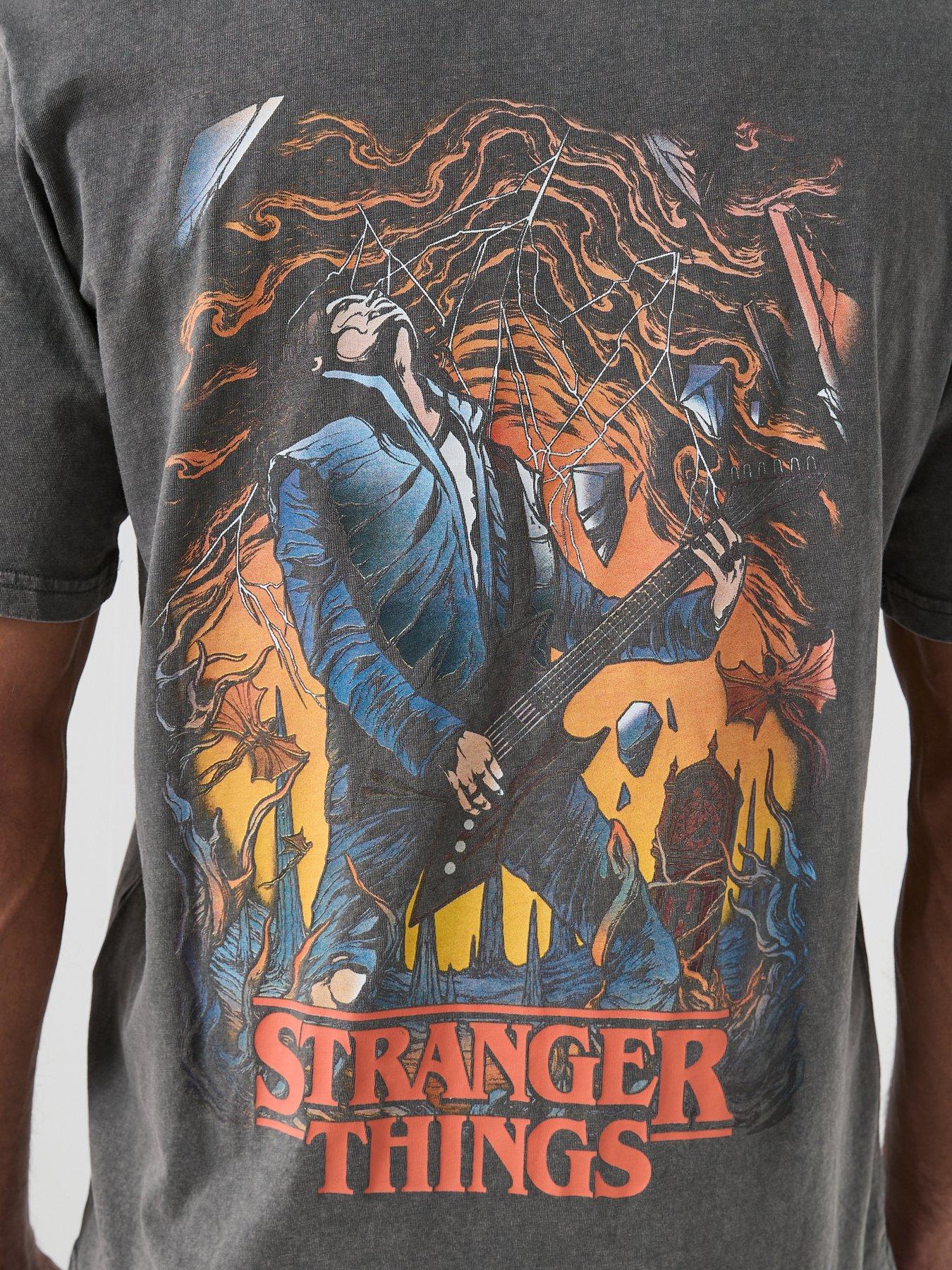 Image 4 of 5 of Jack & Jones Stranger Things Short Sleeve T-Shirt - Grey