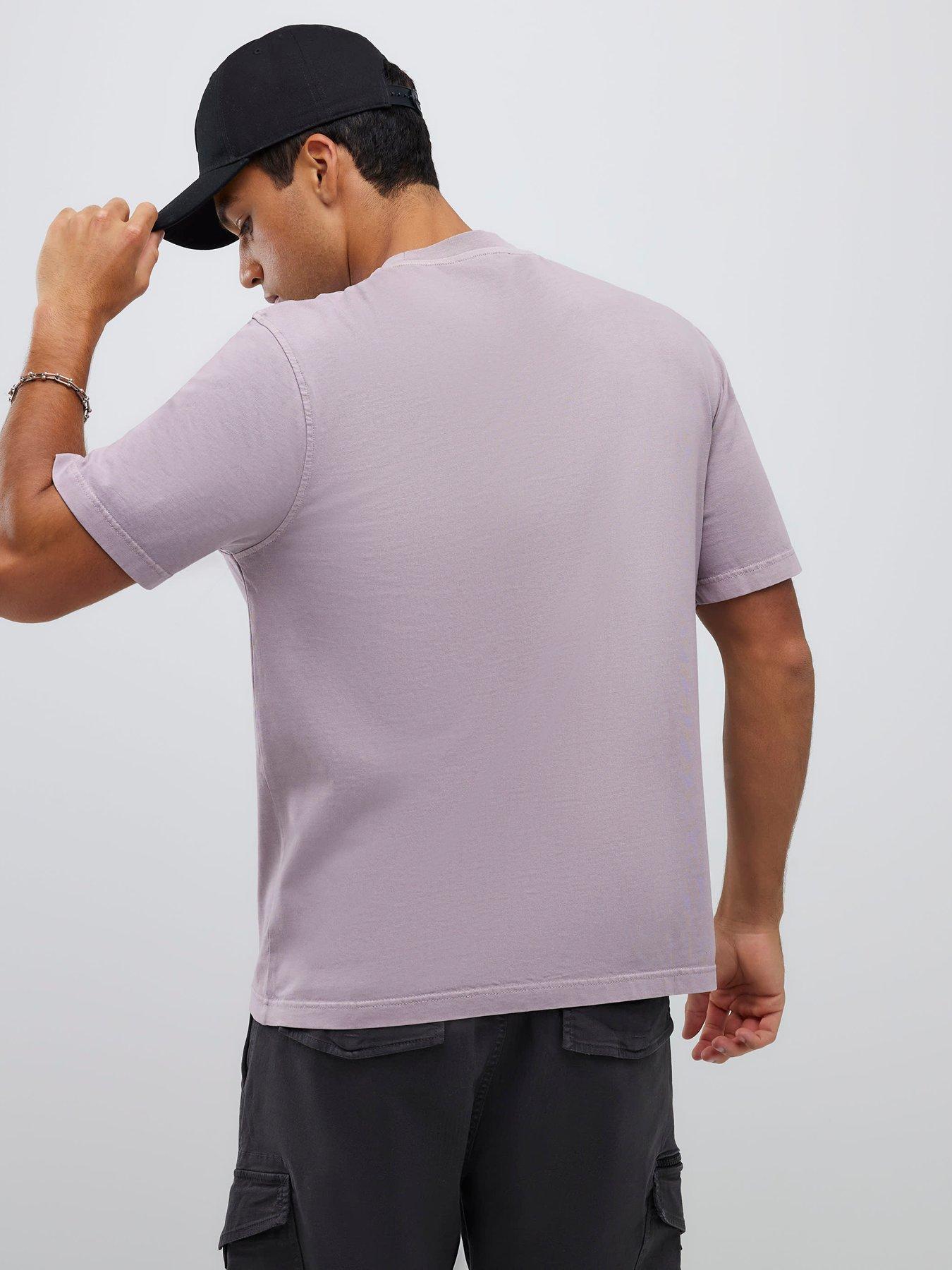 Image 2 of 4 of River Island Pocket Detail T-Shirt - Purple