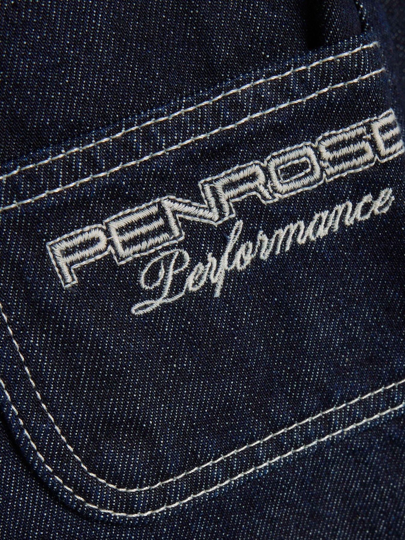 Image 6 of 6 of River Island Dark Montano Baggy Carpenter Jeans - Blue