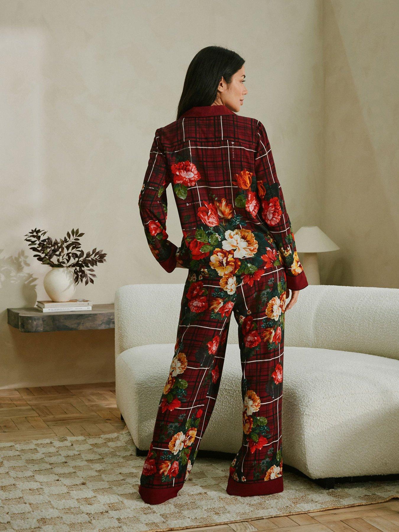 Image 2 of 7 of B By Ted Baker Check Floral Through Pyjama - Multi
