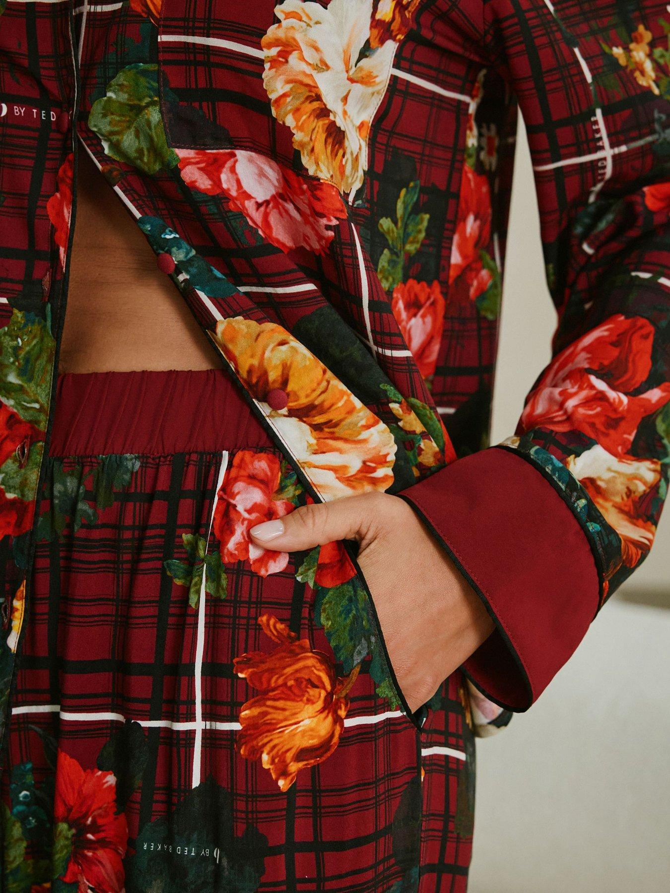 Image 5 of 7 of B By Ted Baker Check Floral Through Pyjama - Multi