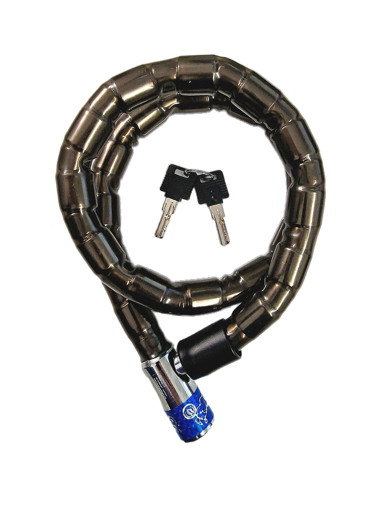 AWE Armoured Steel Bike/E Bike Cable Bike Lock 24mm x 1000mm Inc 2 keys