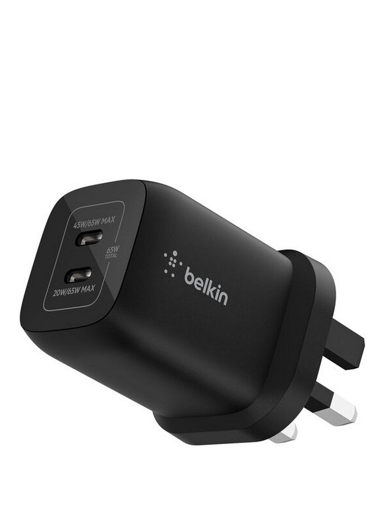 Belkin 65W Dual USB-C Wall Charger - Made for Nintendo Switch