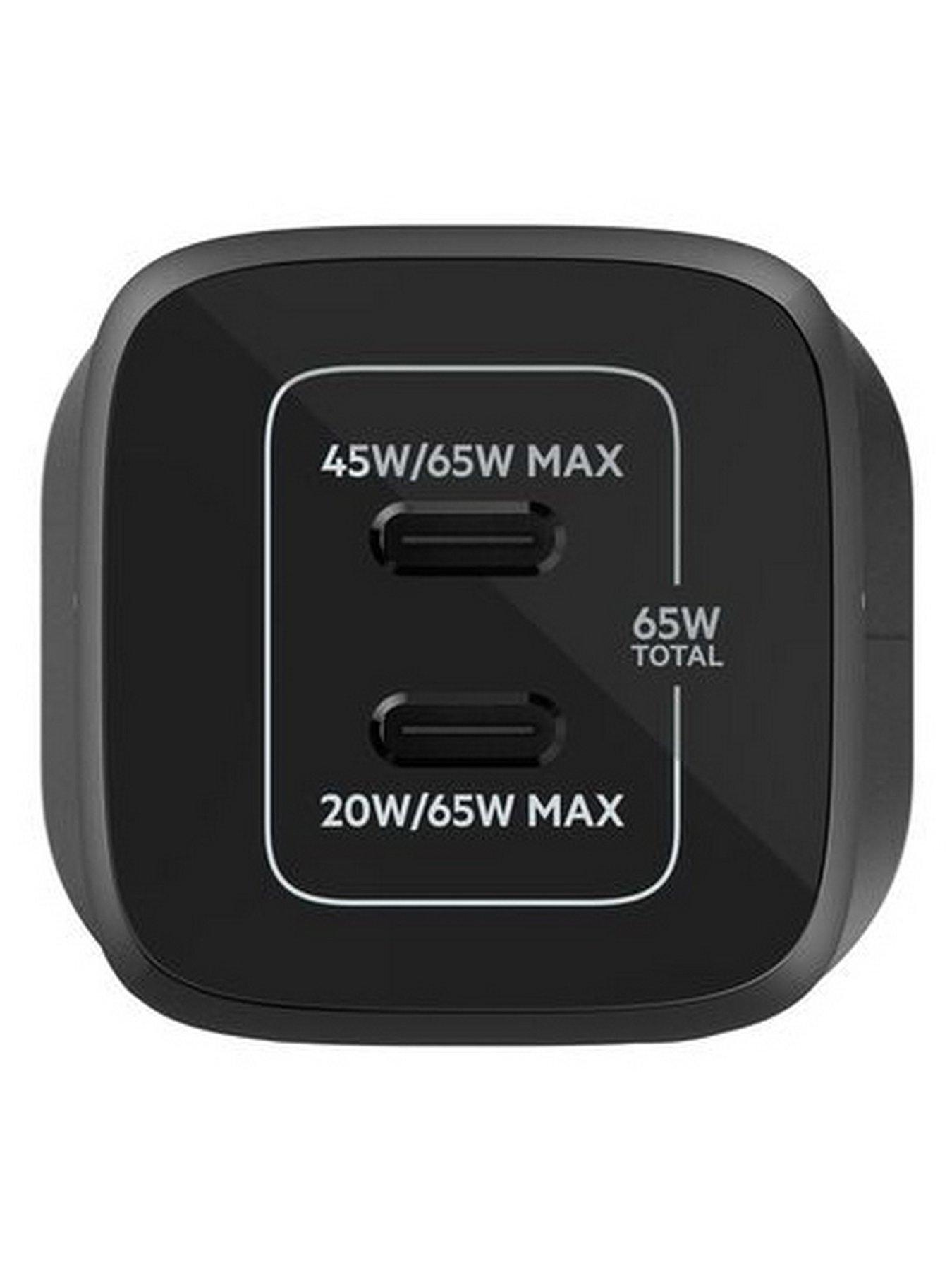  image of belkin-65w-dual-usb-c-wall-charger-made-for-nintendo-switch