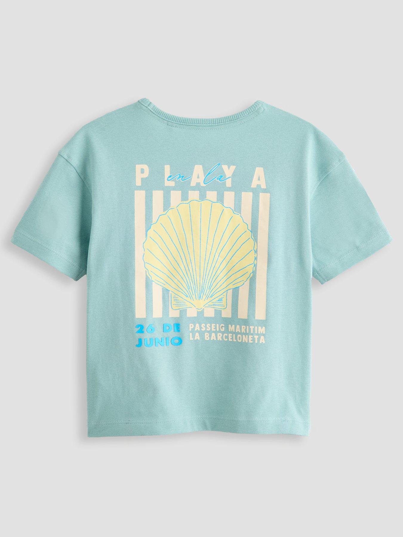Image 1 of 4 of The Very Collection Boys Shell Back Graphic T-Shirt - Blue