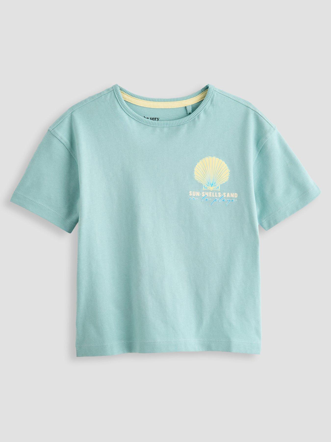 Image 2 of 4 of The Very Collection Boys Shell Back Graphic T-Shirt - Blue