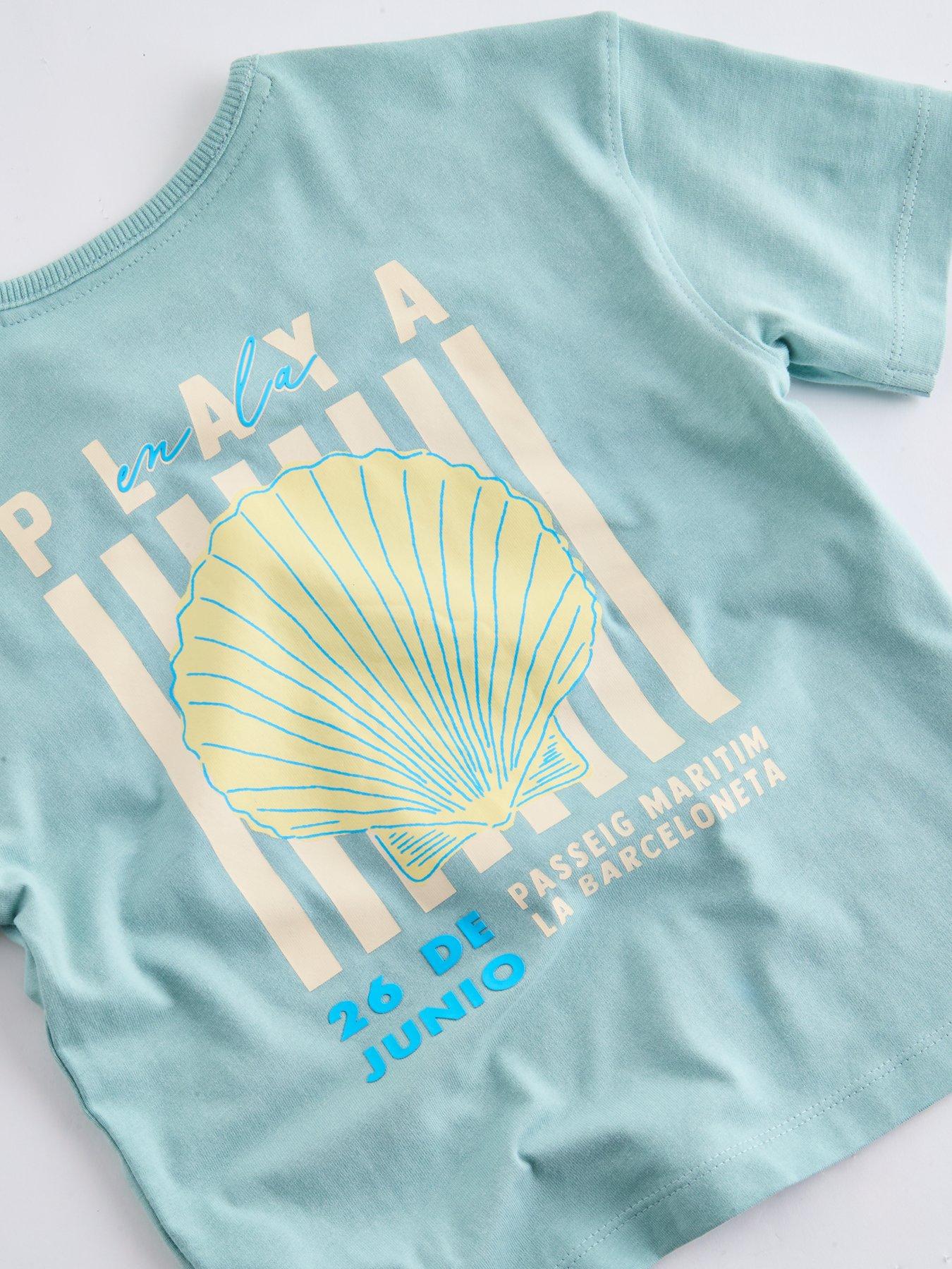 Image 4 of 4 of The Very Collection Boys Shell Back Graphic T-Shirt - Blue