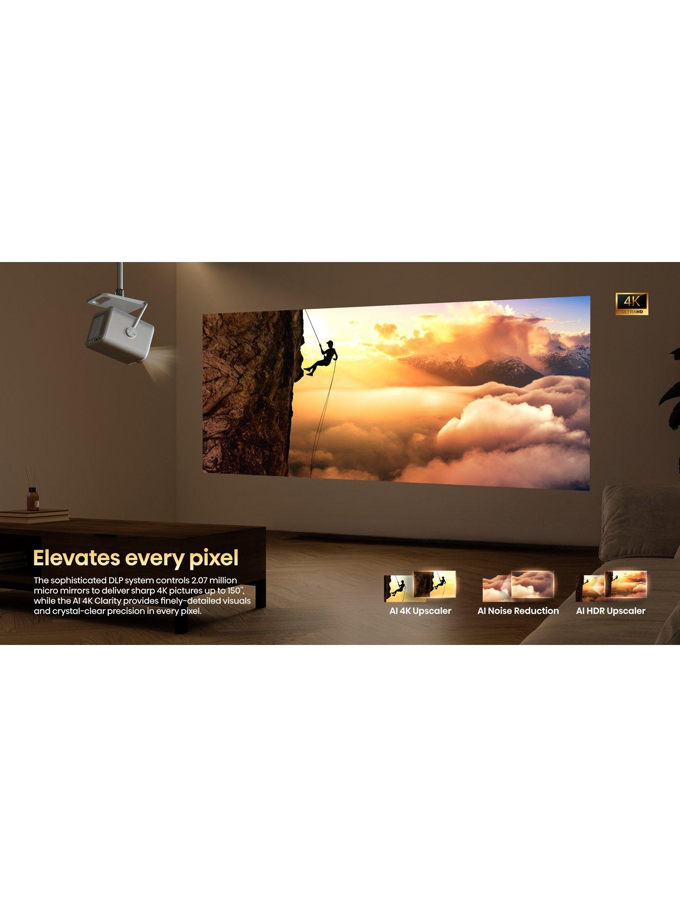 Image 3 of 7 of Hisense M2TUK Pro, 4K Trichroma Smart 65"-200"&rsquo; Projector with EPP Carry Case