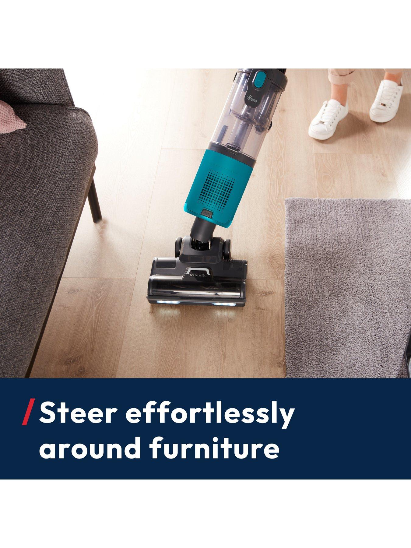  image of hoover-anti-hair-wrap-turbo-style-lightweight-upright-vacuum-cleaner-hl2-home-teal