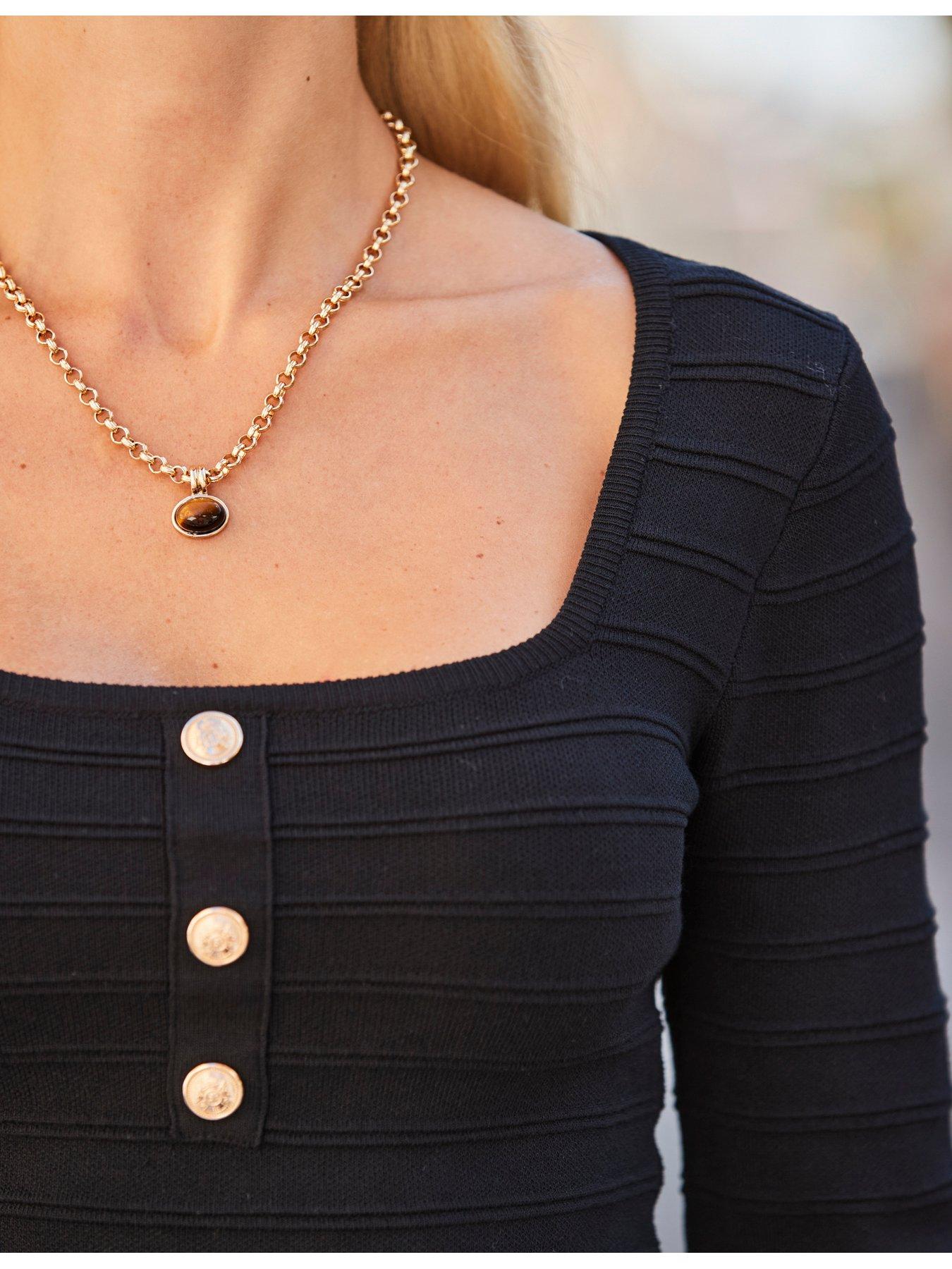  image of sosandar-bandage-knit-square-neck-top-black