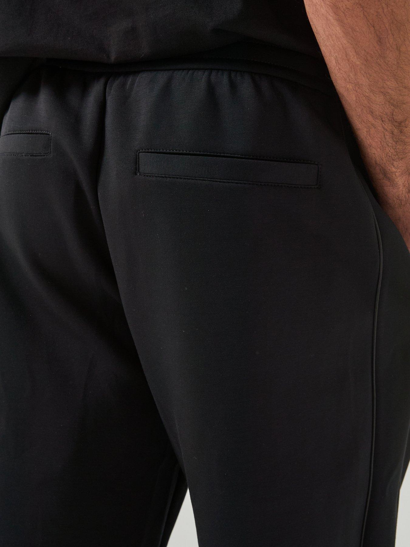 Image 5 of 6 of Armani Exchange Logo Joggers - Black