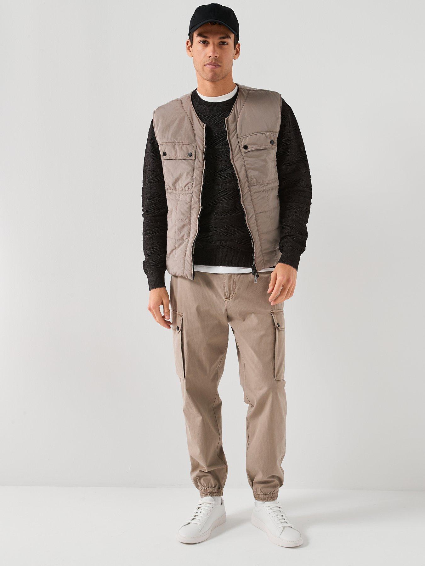 Image 3 of 6 of Armani Exchange Utilty Gilet - Natural