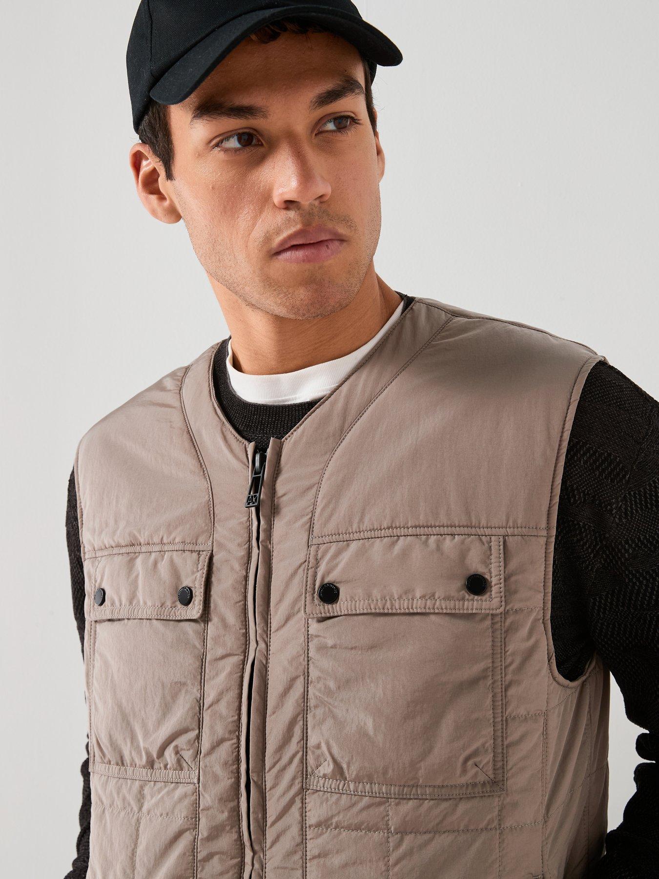 Image 5 of 6 of Armani Exchange Utilty Gilet - Natural