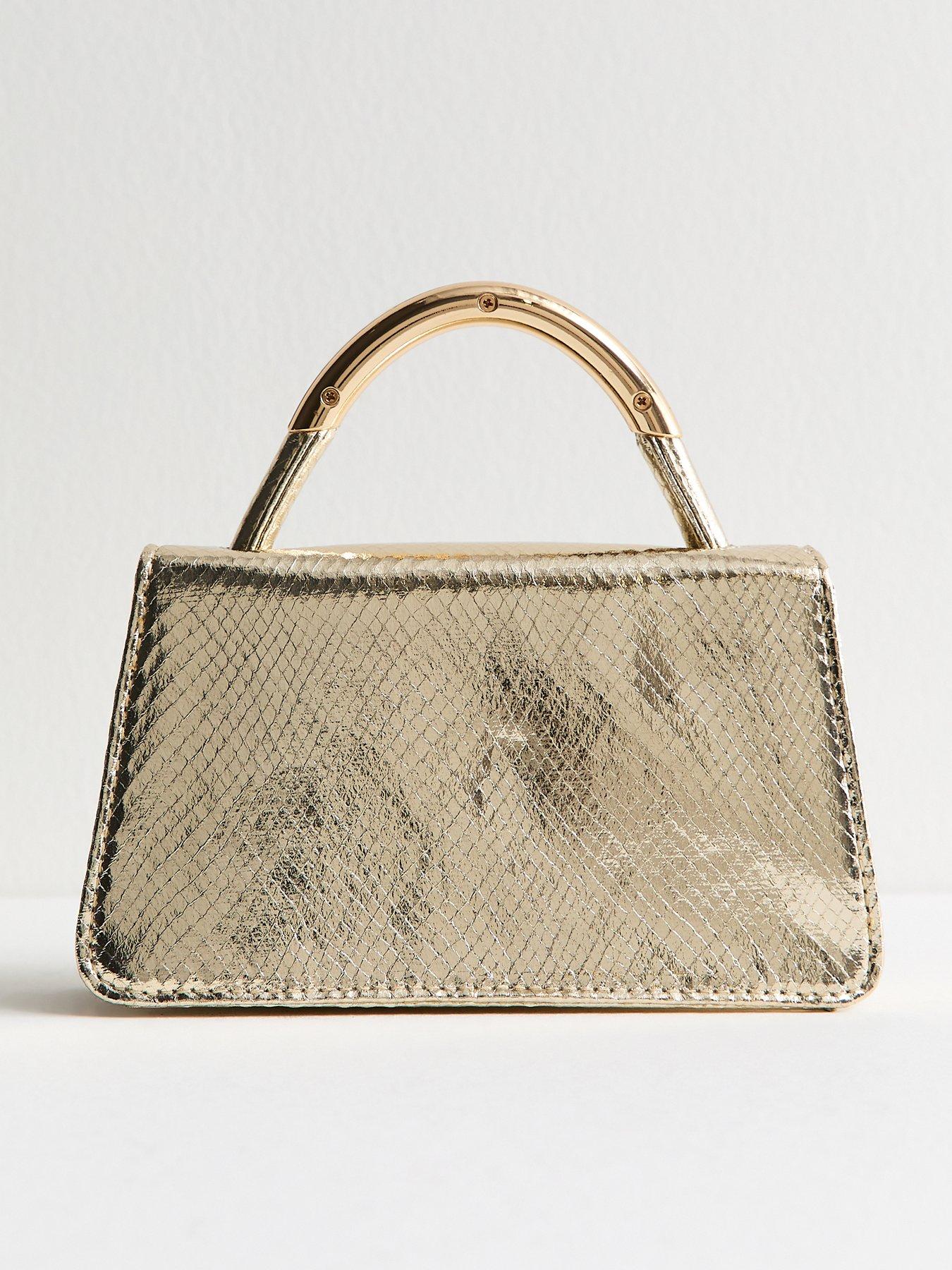 Image 3 of 5 of New Look Drew Lizard Top Handle - Gold