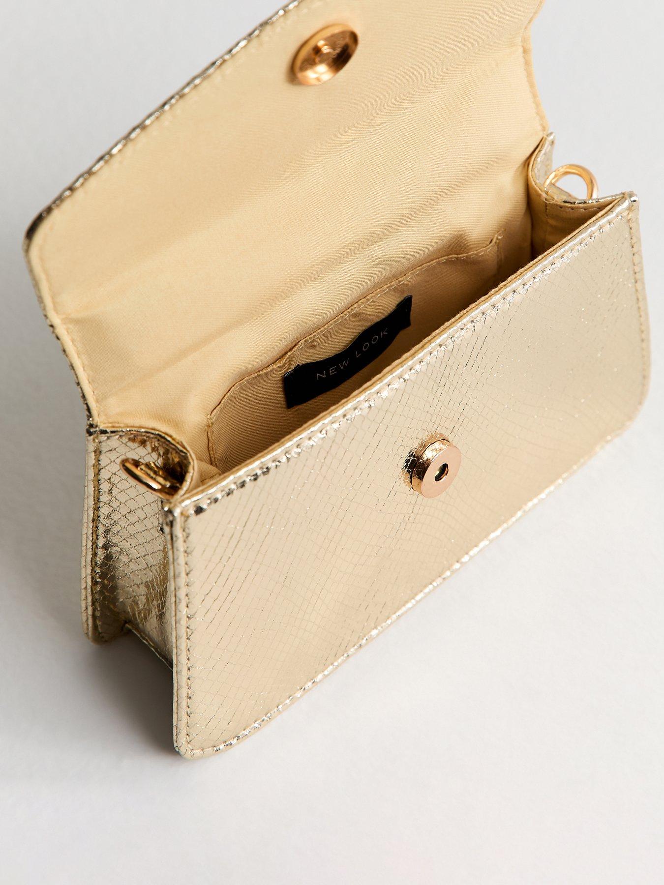 Image 4 of 5 of New Look Drew Lizard Top Handle - Gold