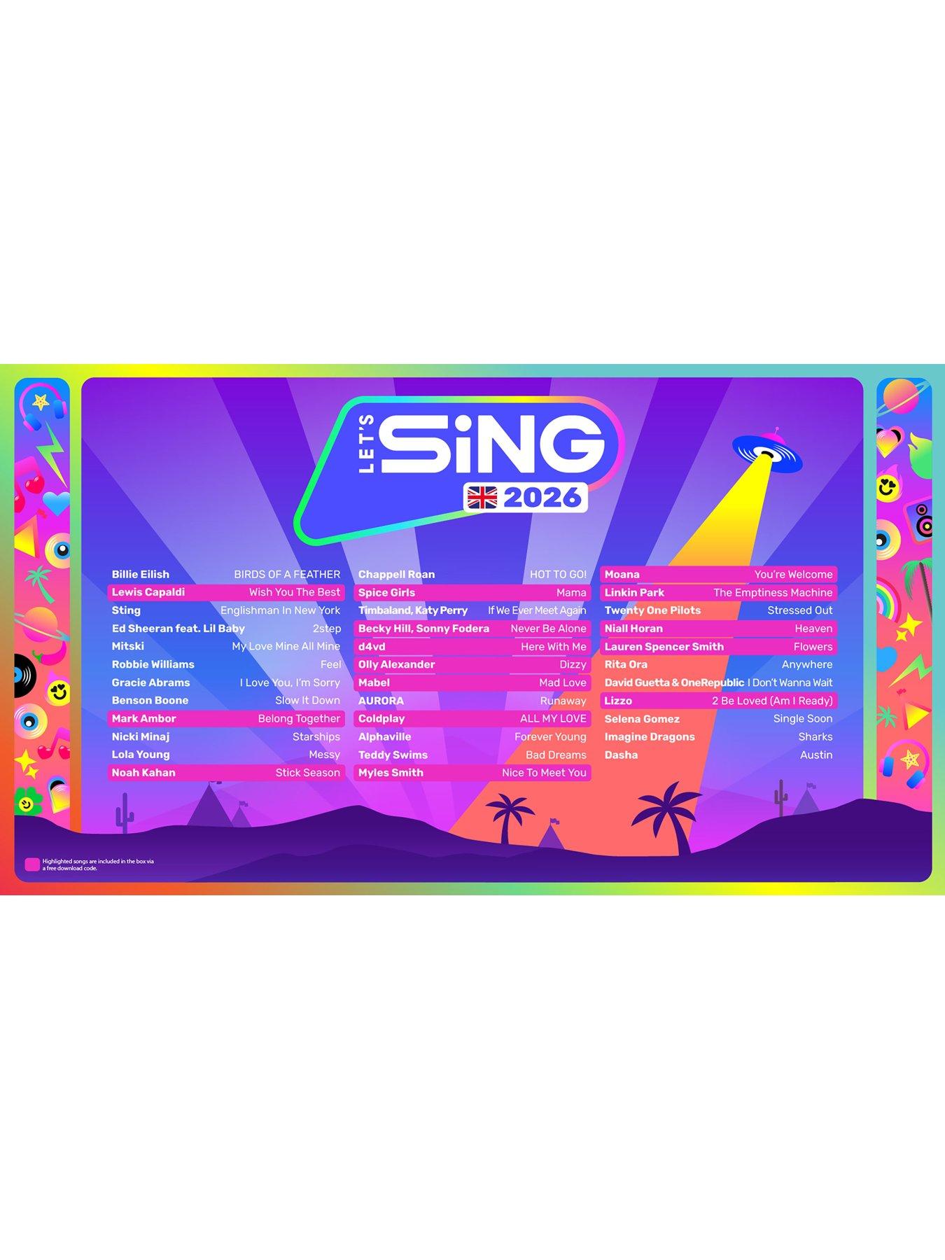 Image 5 of 5 of PlayStation 5 Let's Sing 2026 - 2-Mic for PlayStation 5