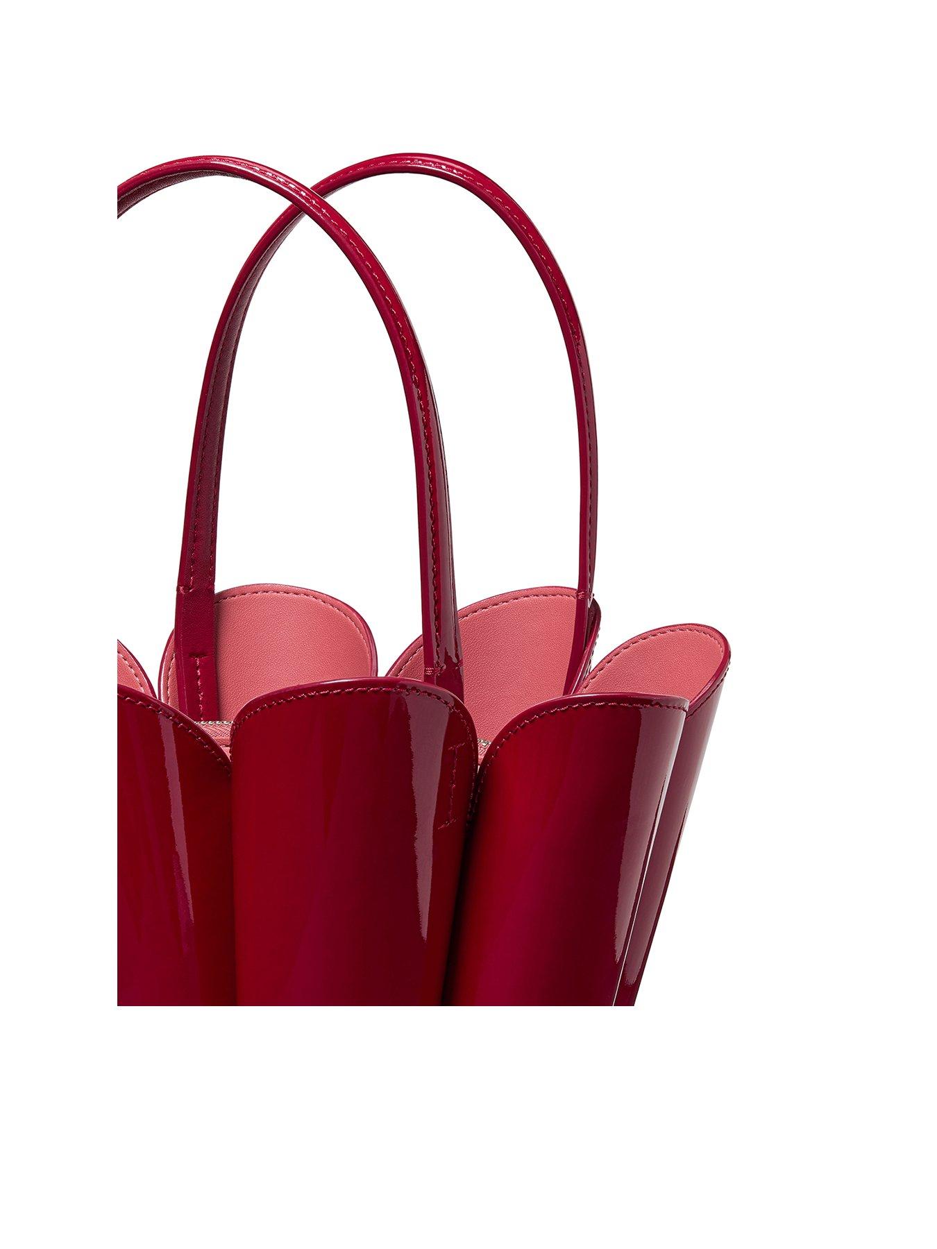 Kate Spade New York The Patent Leather The Flower Bucket Bag - Red
