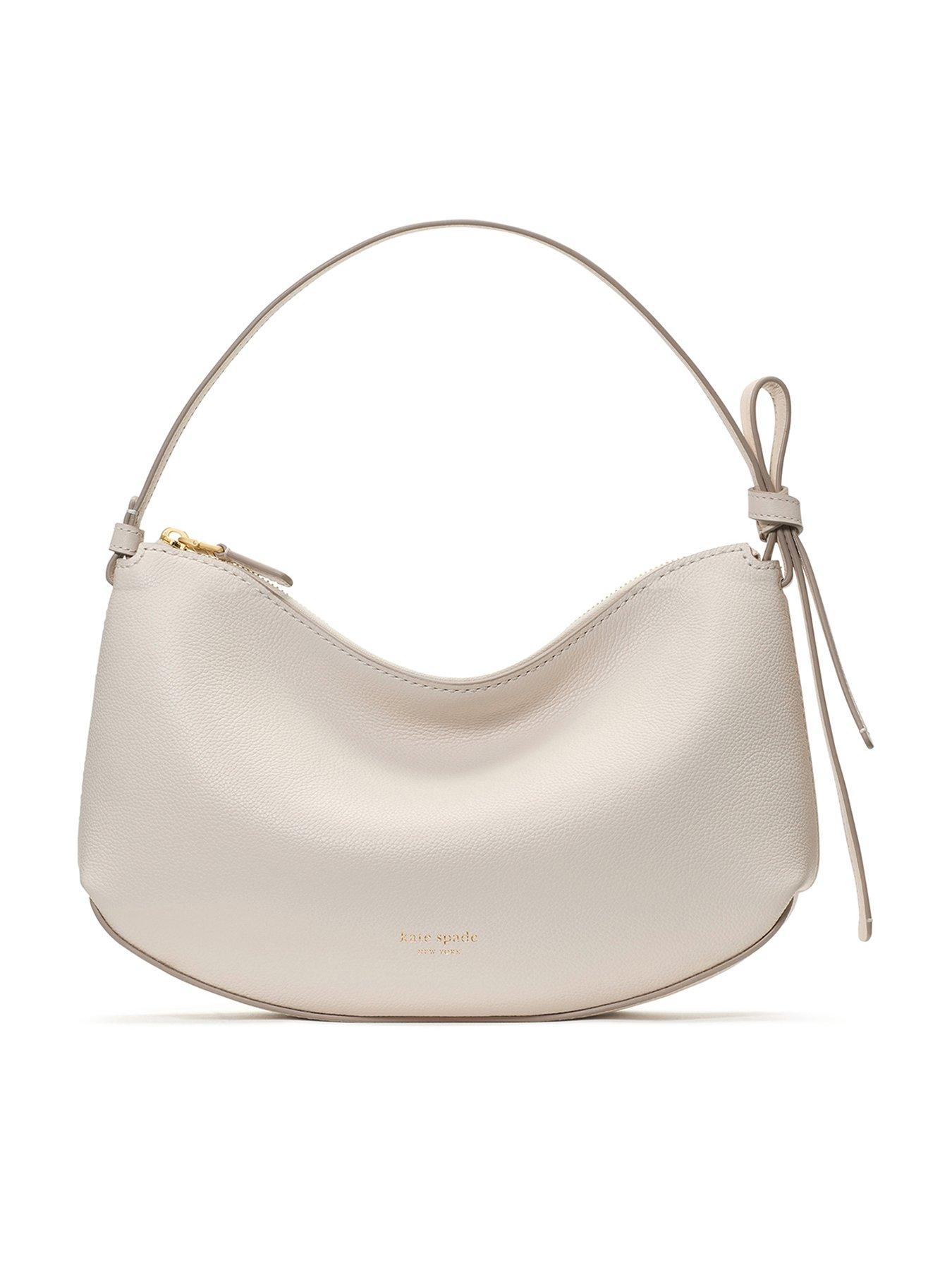 Kate Spade New York Loop Pebbled Leather Shoulder Bag - Cream