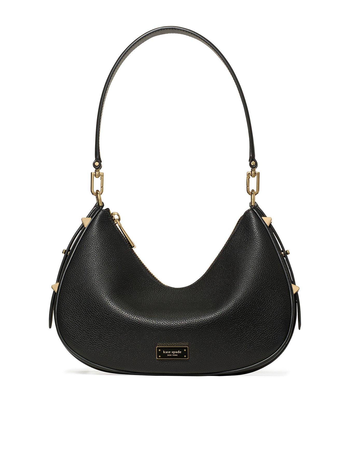 Kate Spade New York Liv Pebbled Leather Convertible Shoulder - Black