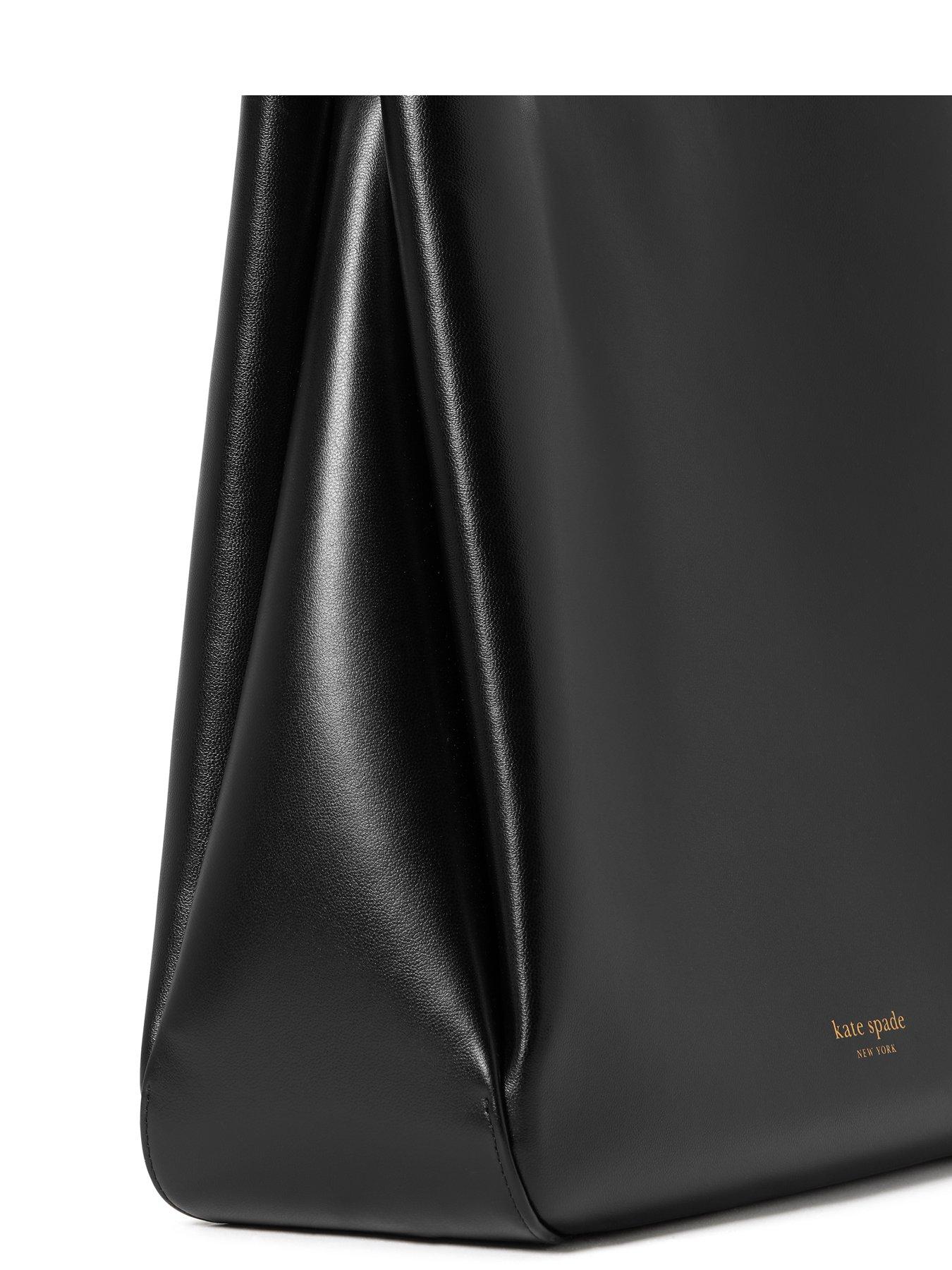 Image 4 of 5 of Kate Spade New York Grace Fine Grain Leather Large Hobo - Black