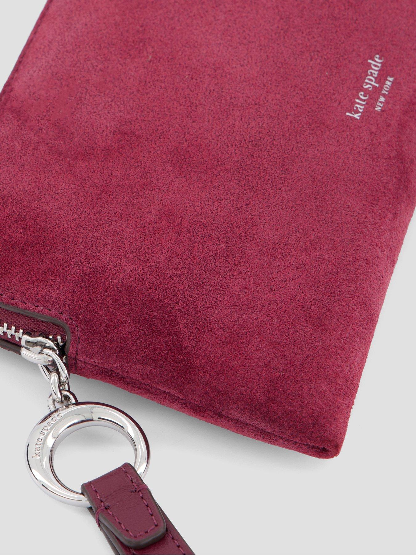 Image 3 of 4 of Kate Spade New York Halo Suede Medium Wristlet
