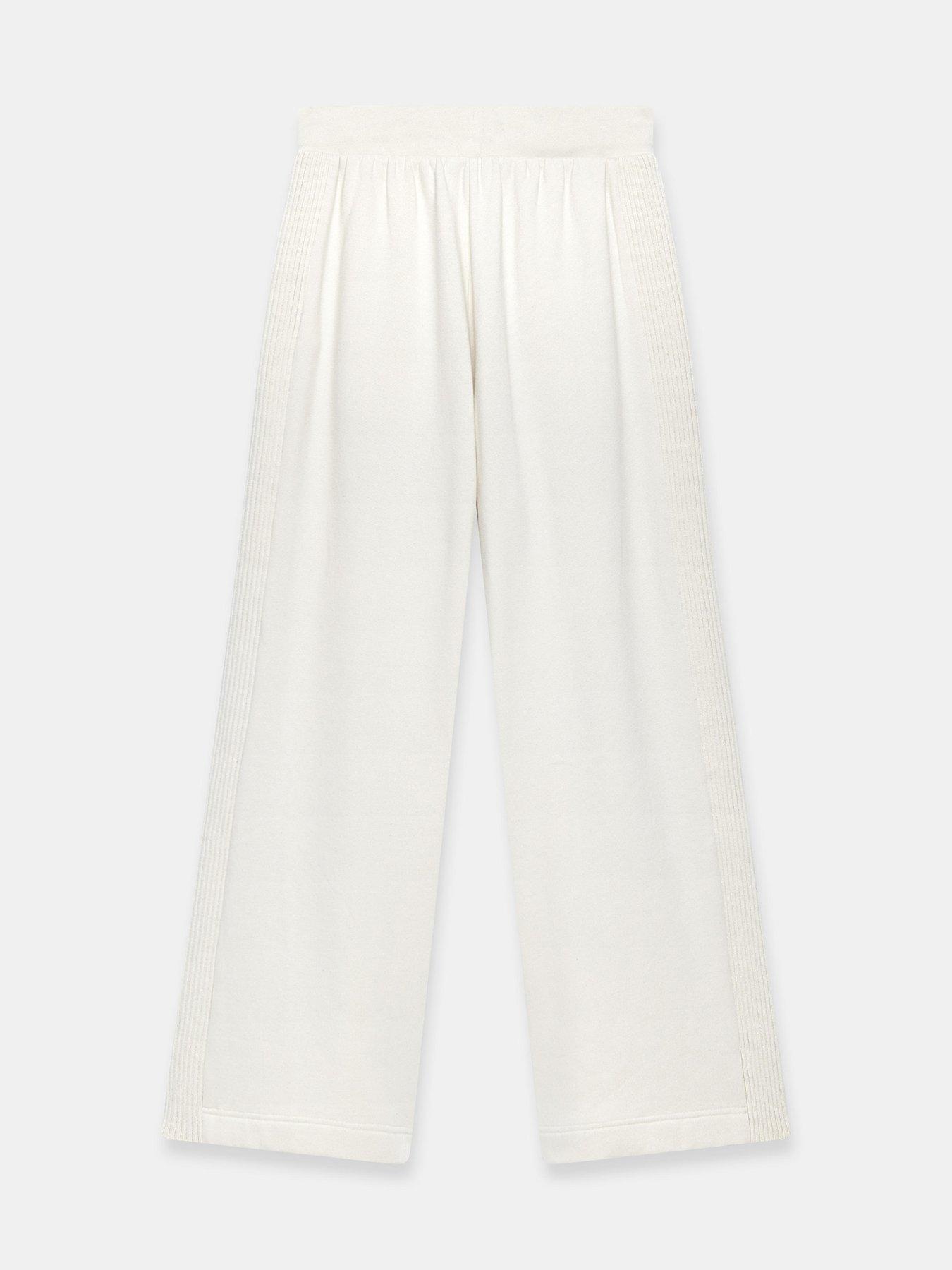 Image 6 of 6 of Mint Velvet Cream Knit Mix Joggers - Cream