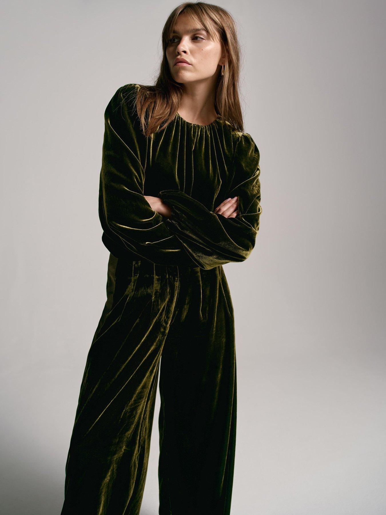 Image 2 of 6 of Mint Velvet Bubble Top - Green