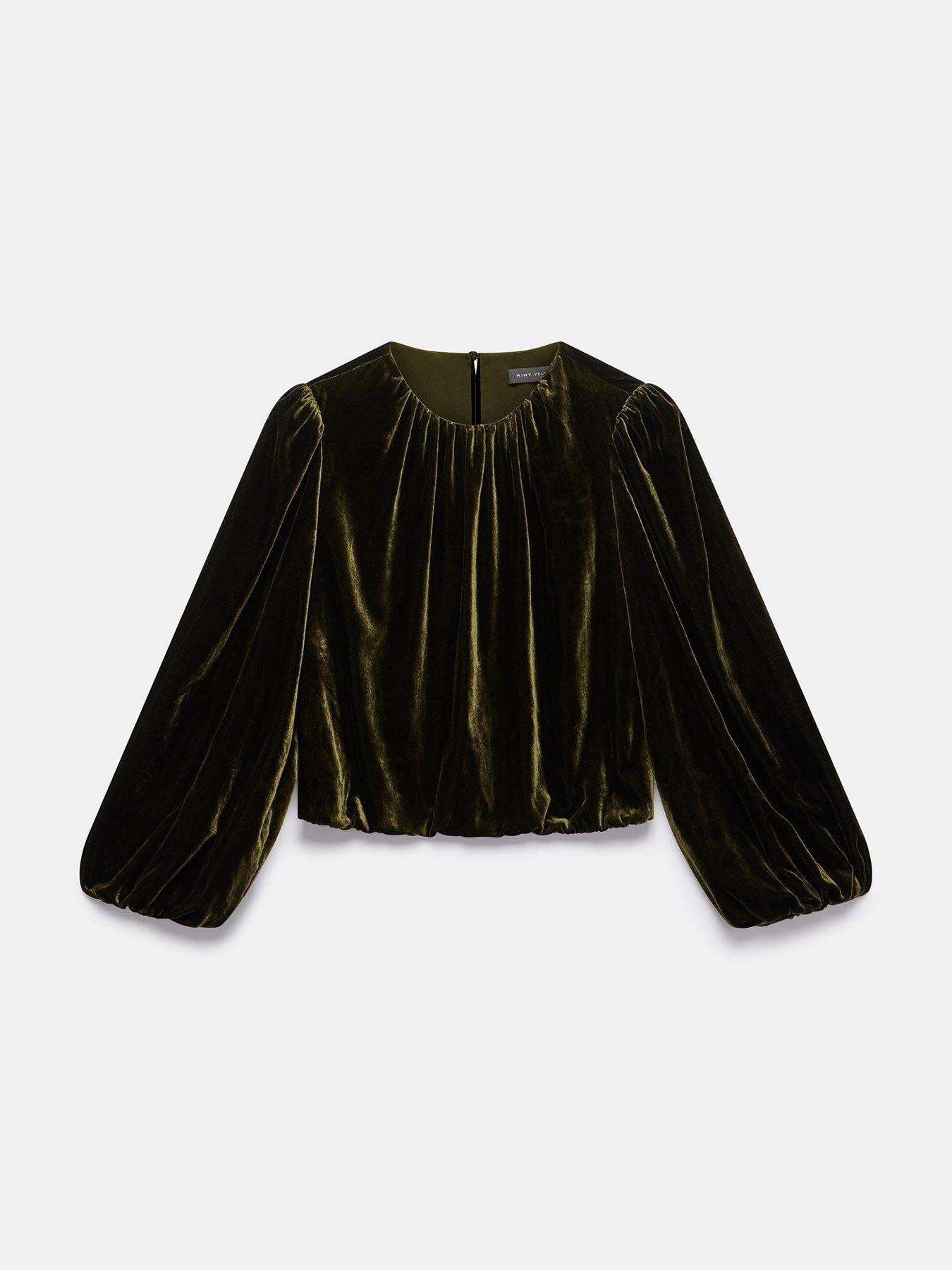 Image 5 of 6 of Mint Velvet Bubble Top - Green