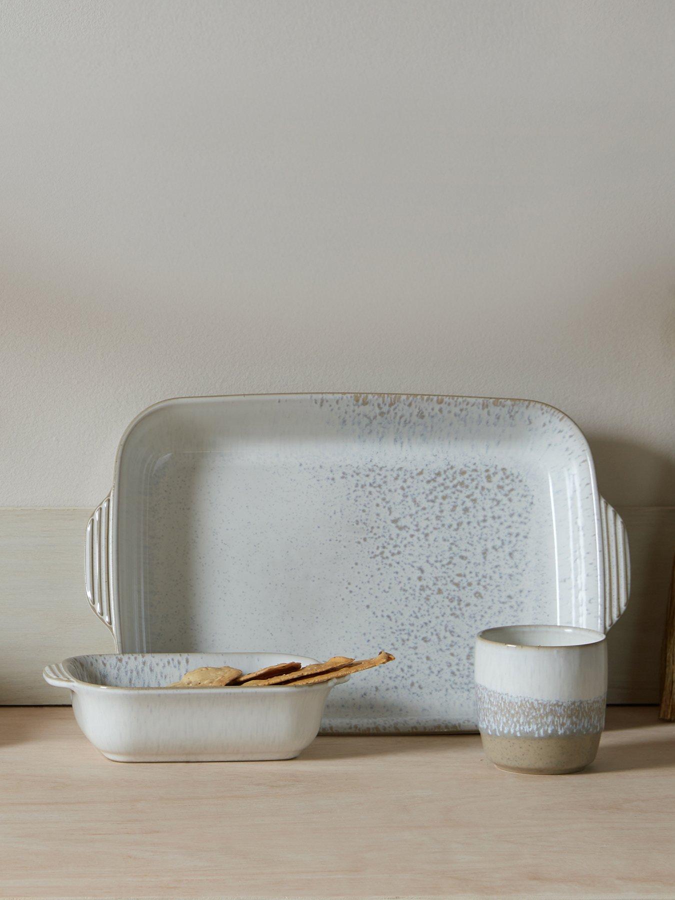 Image 1 of 7 of Denby Kiln Small &amp; Large Rectangular Oven Dish Set