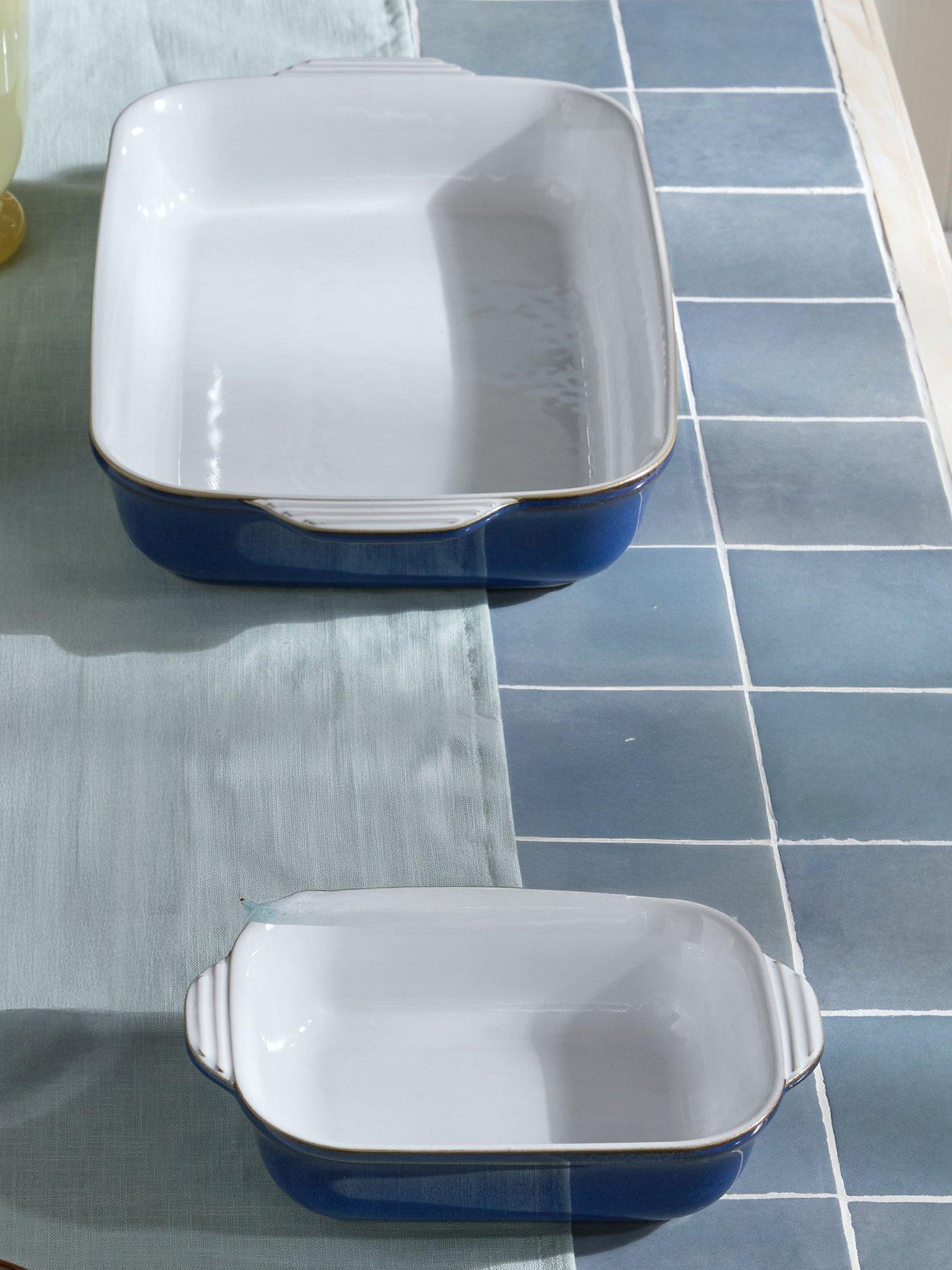 undefined Denby Imperial Blue Small & Large Rectangular Oven Dish Set