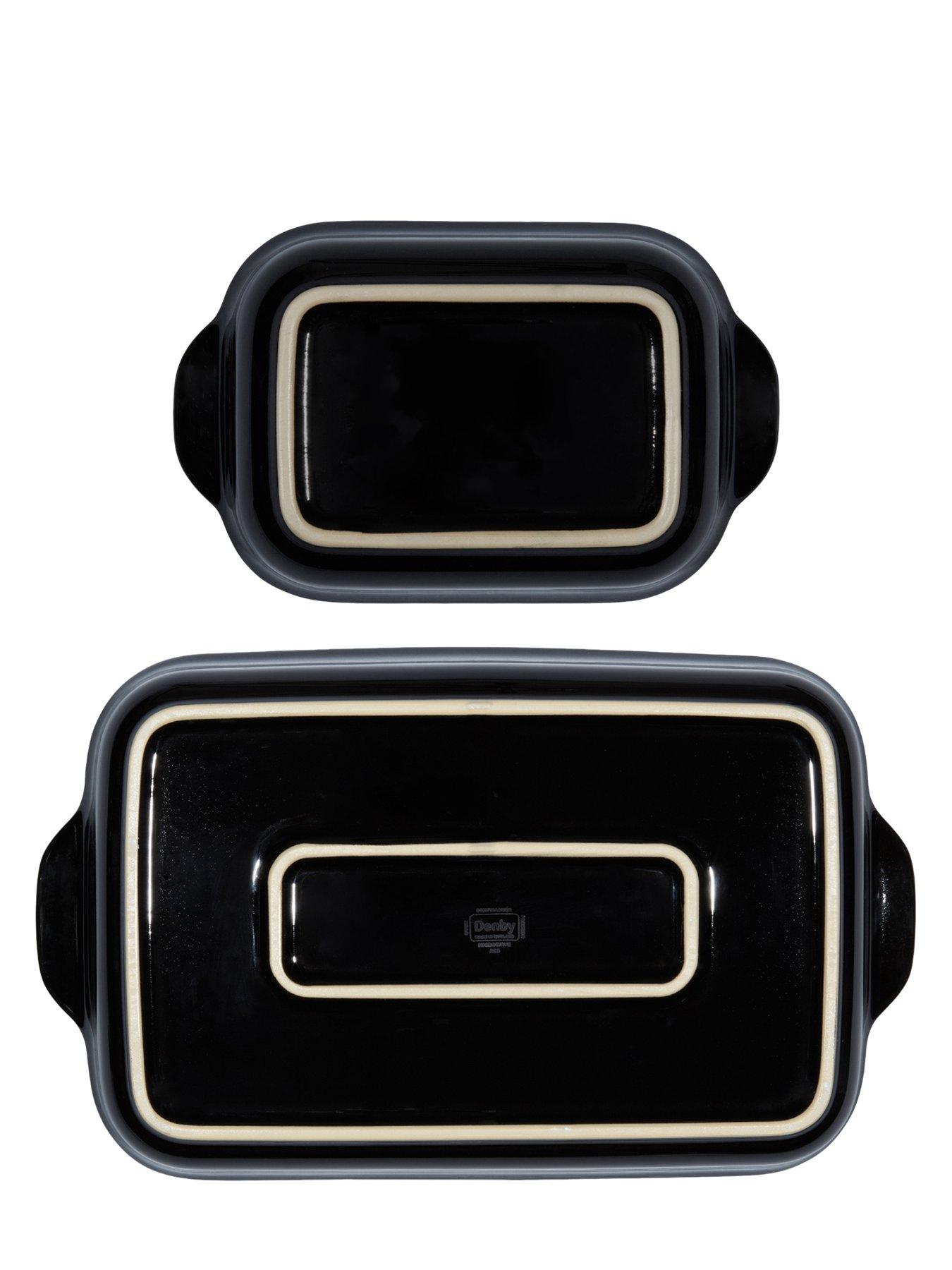Image 4 of 7 of Denby Halo Small & Large Rectangular Oven Dish Set