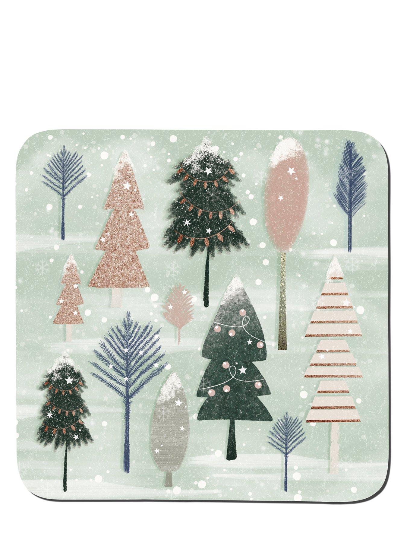 undefined Denby Christmas Forest Set Of 6 Coasters
