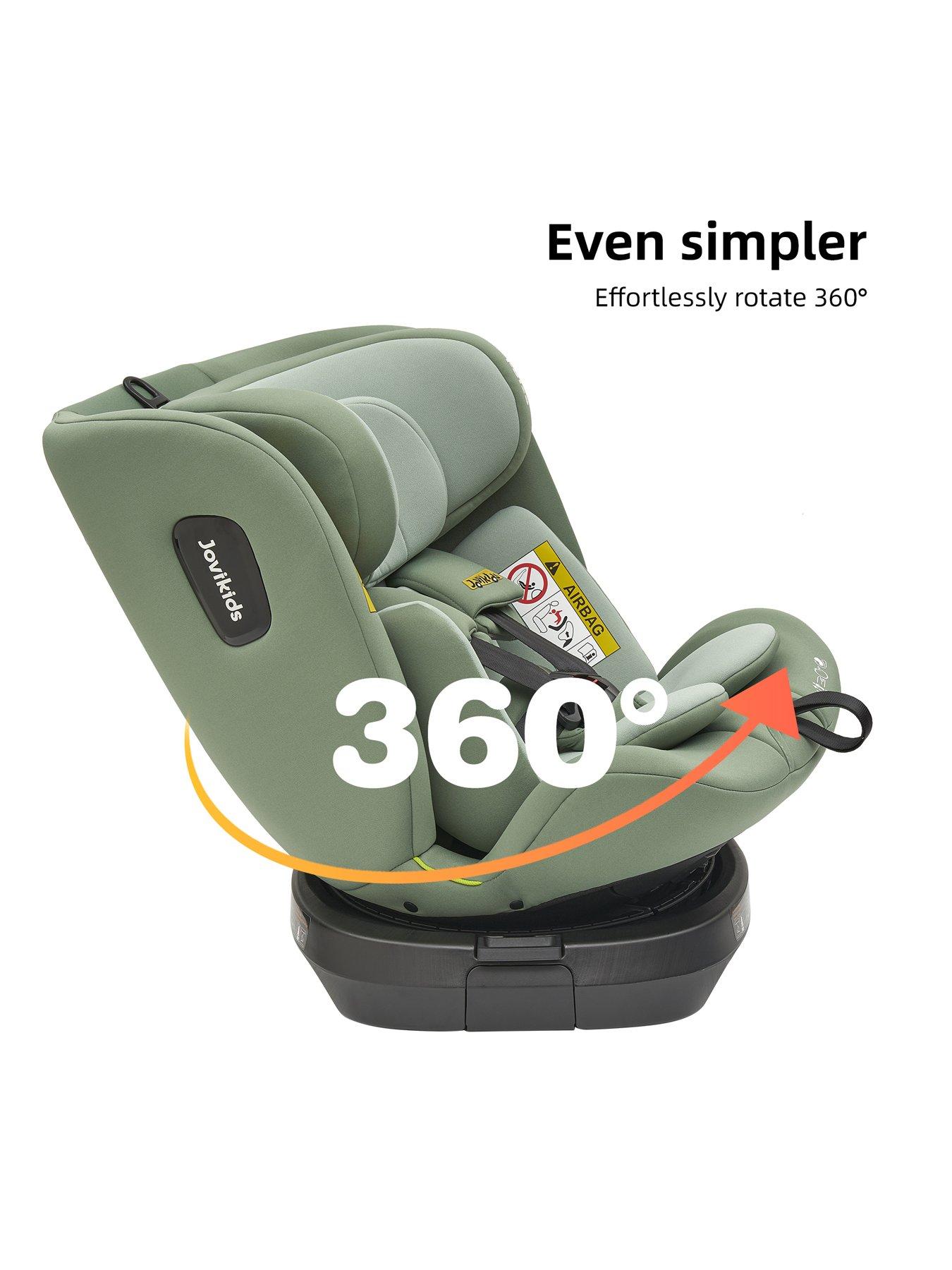  image of jovikids-spin-top-teather-ranger-car-seat-green