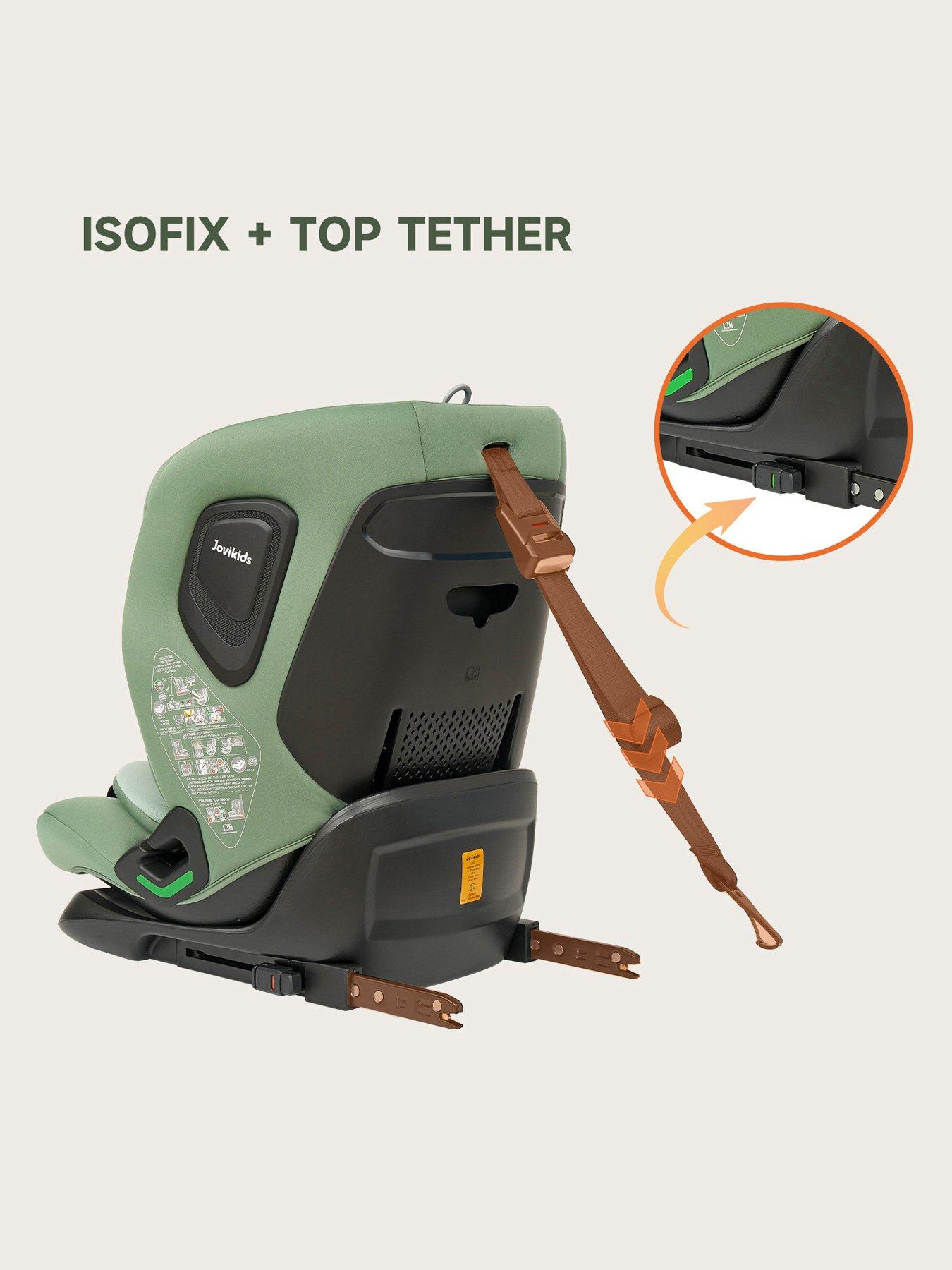  image of jovikids-cici-123-top-teather-car-seat-green