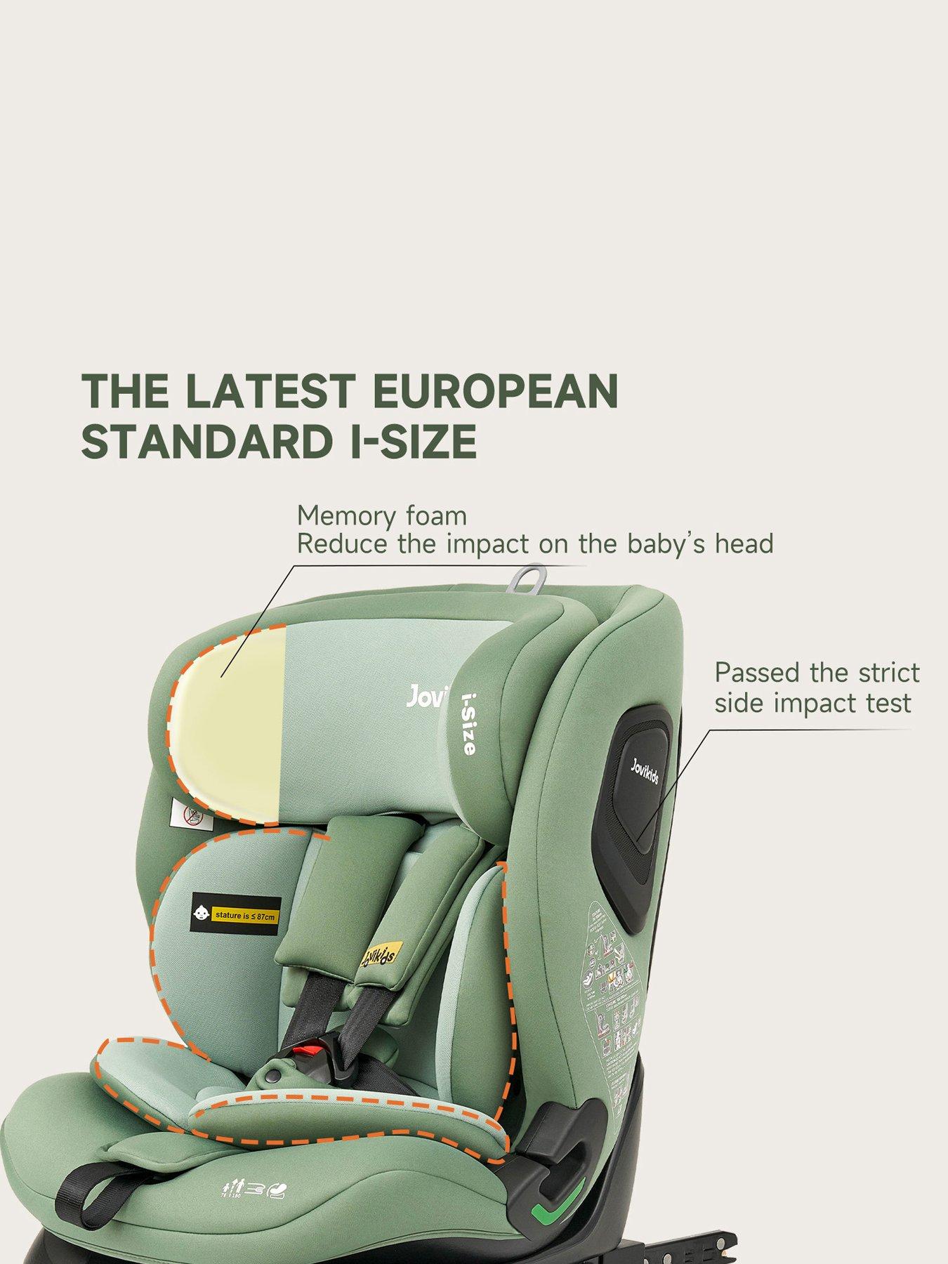  image of jovikids-cici-123-top-teather-car-seat-green