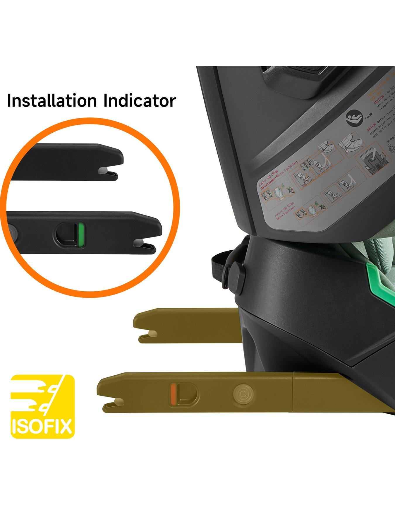  image of jovikids-compact-folding-booster-car-seat-green