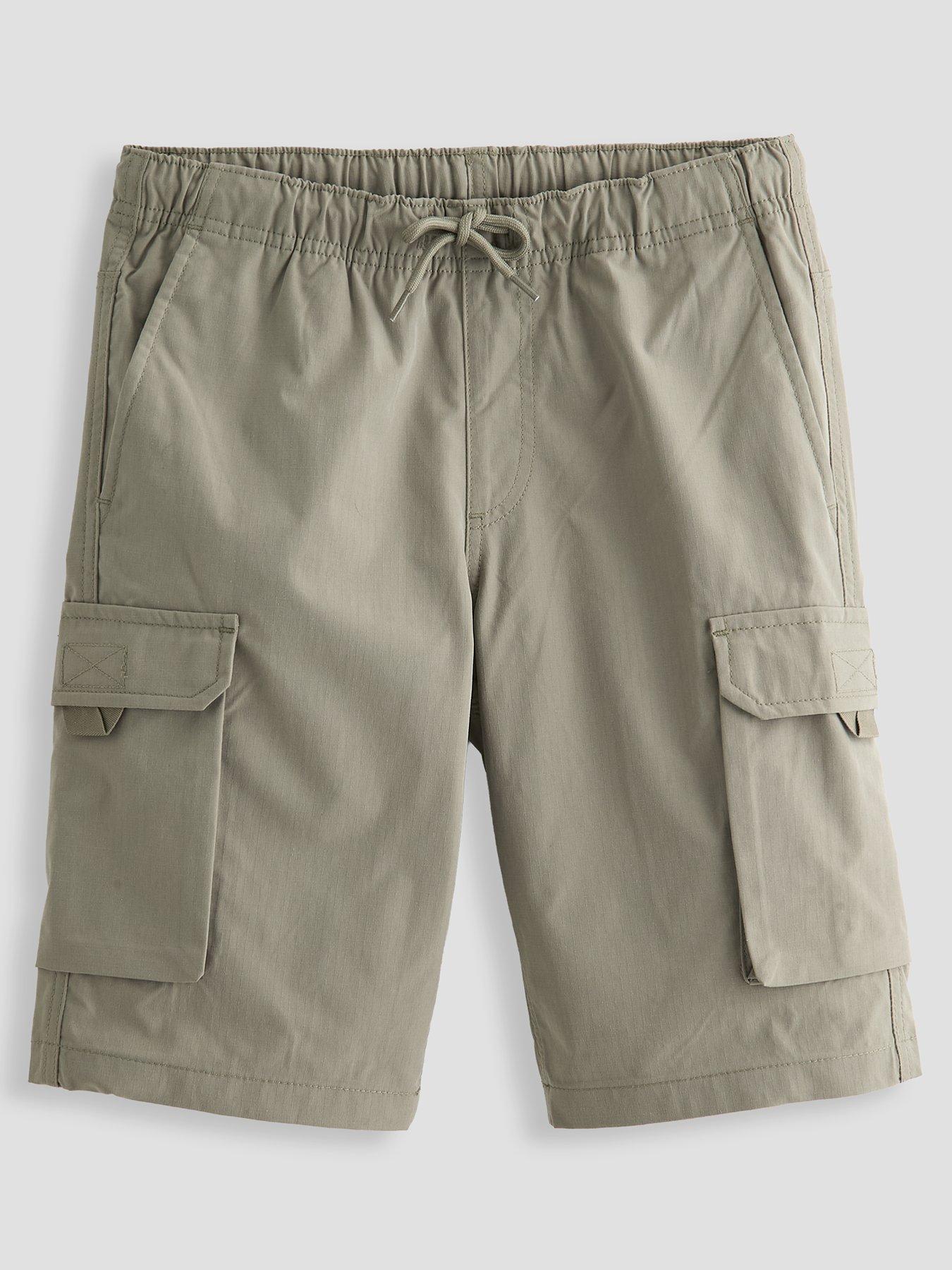 Jack & Jones Junior Boys Cole Ivan Cargo Jogger Shorts - Khaki