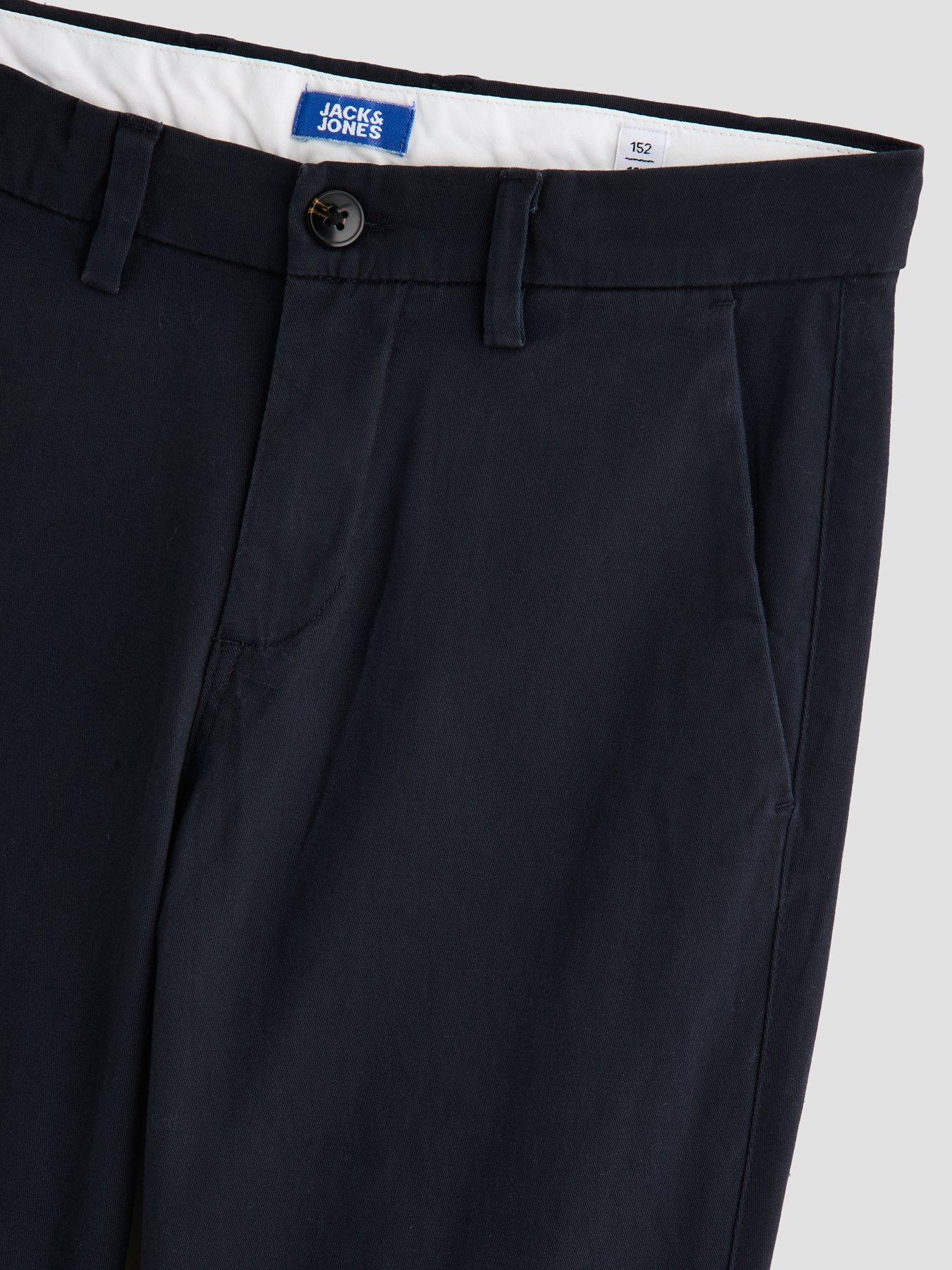  image of jack-jones-junior-boys-kane-dylan-chinos-navy