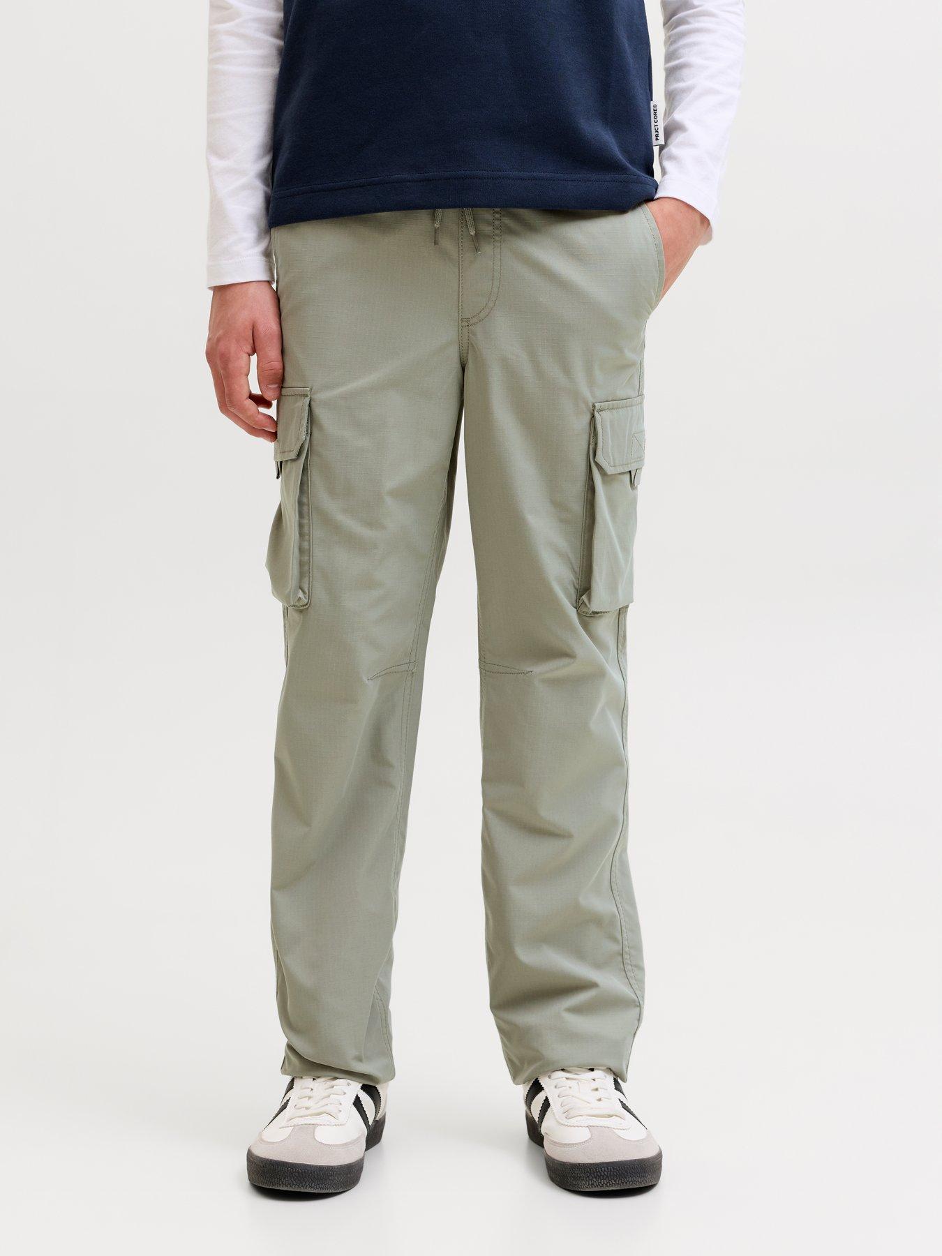Jack & Jones Junior Boys Kane Ivan Cargo Joggers - Khaki