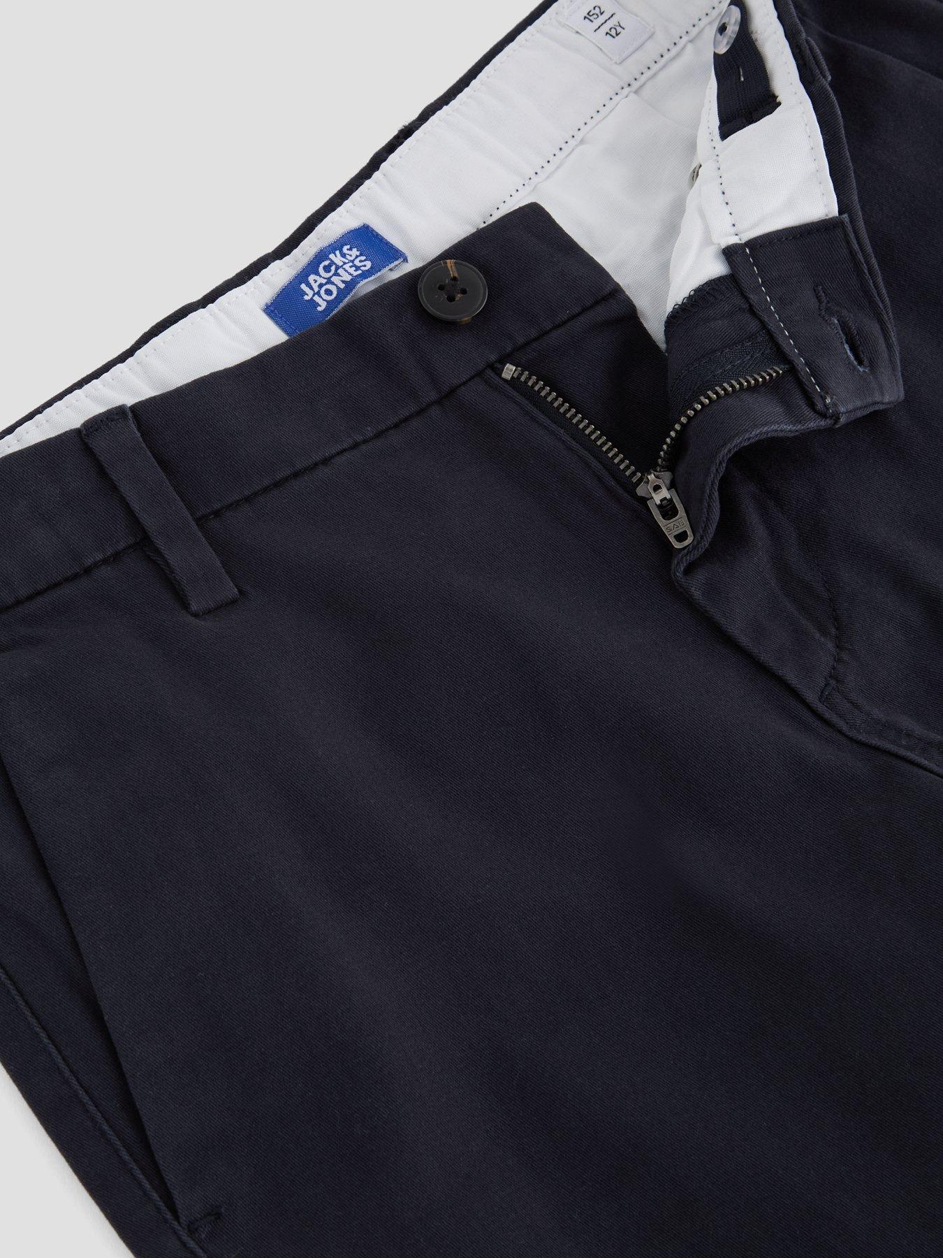 Image 4 of 4 of Jack & Jones Junior Boys Dylan Chino Shorts - Navy