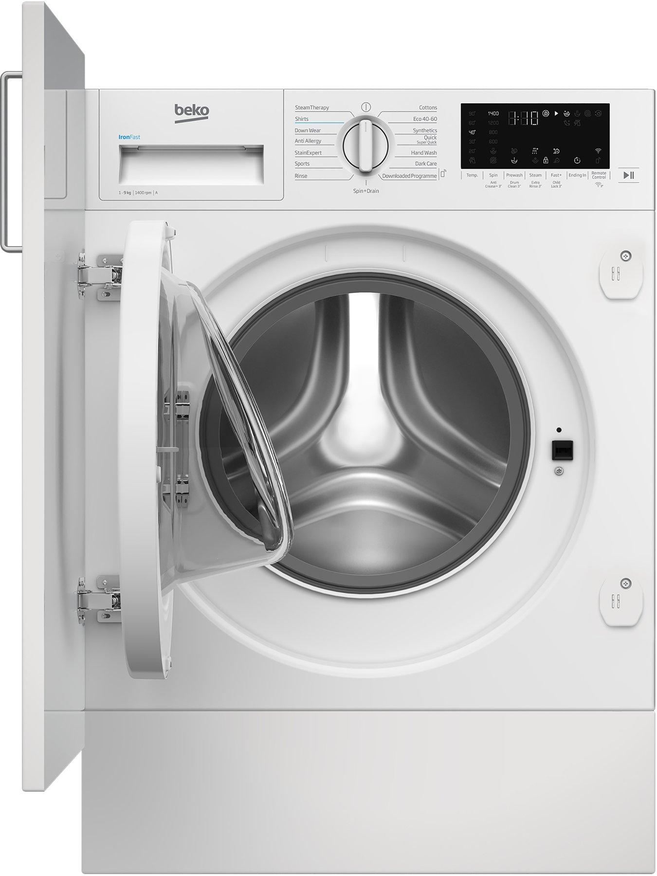 image of beko-wtik94121f-1400-rpm-built-in-washing-machine