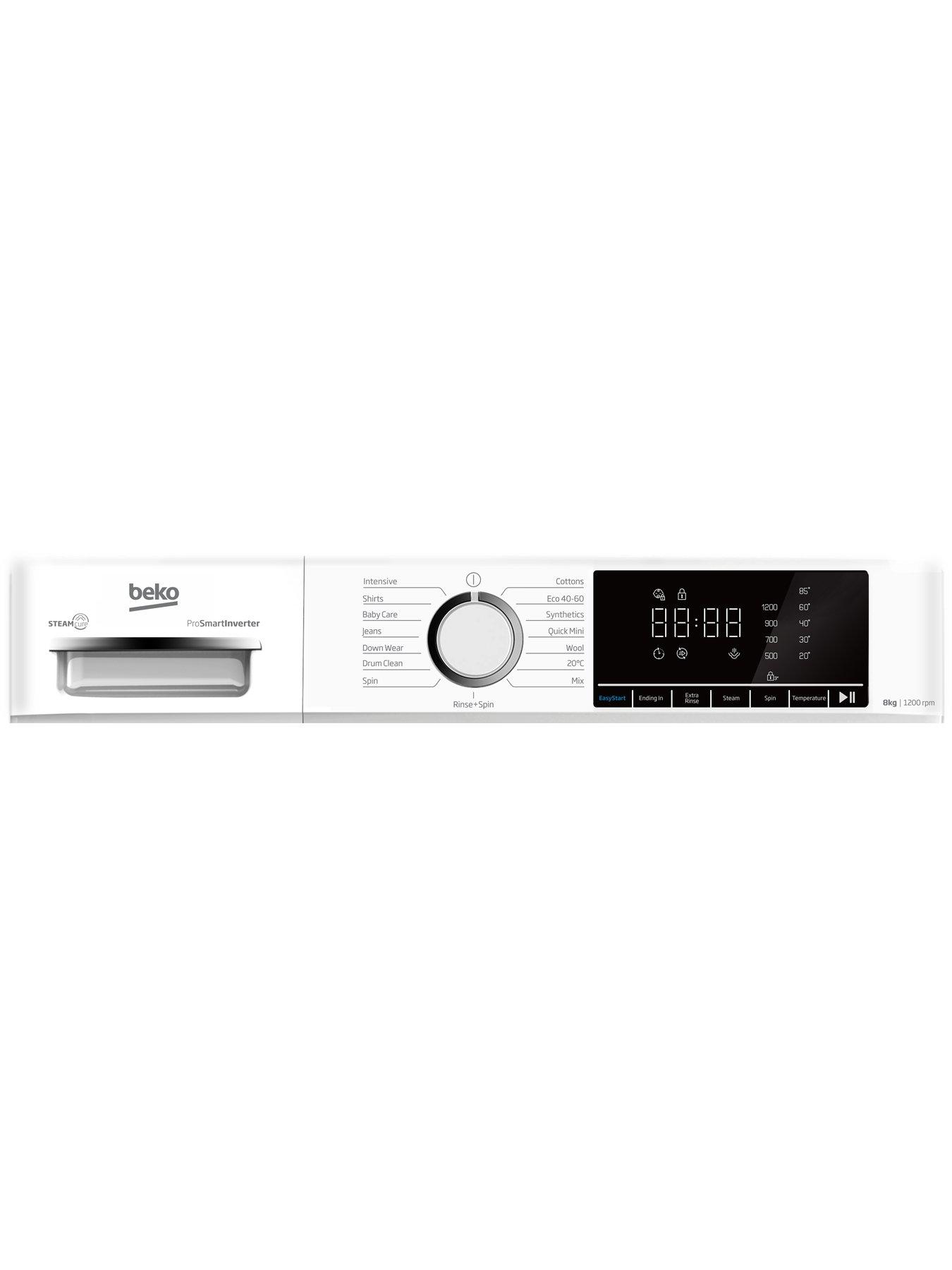 Image 3 of 4 of Beko BW1O3821W 1200 rpm Washing Machine White