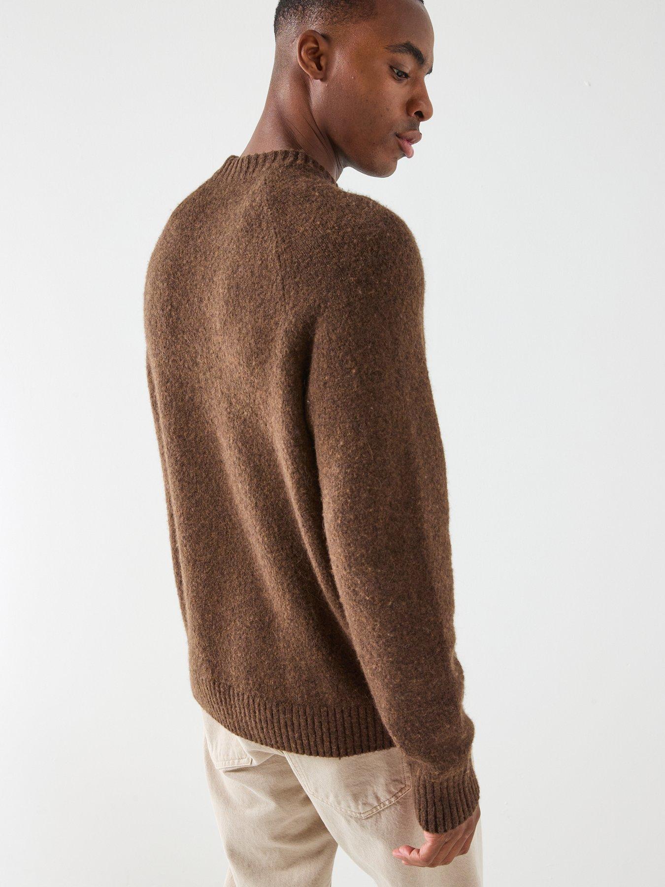 Image 2 of 6 of Les Deux Gilbert Heavyweight Knitted Jumper - Brown